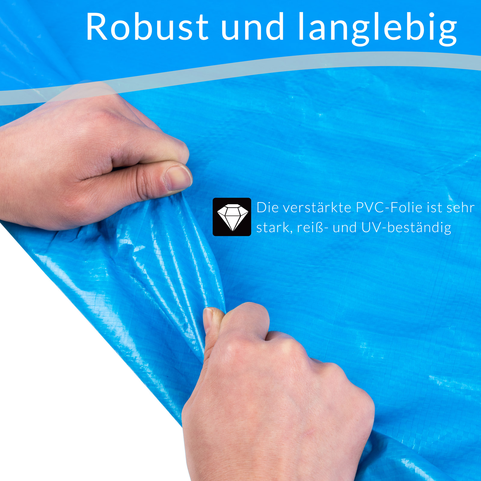 Abdeckung Trampolin Blau Ø183cm