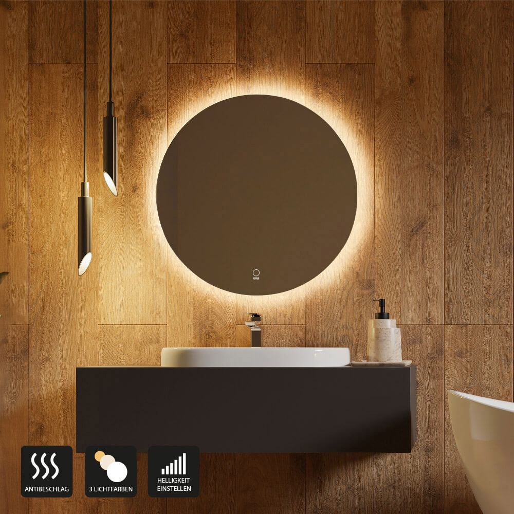 LED-Spiegel Rund SILA - 100 cm