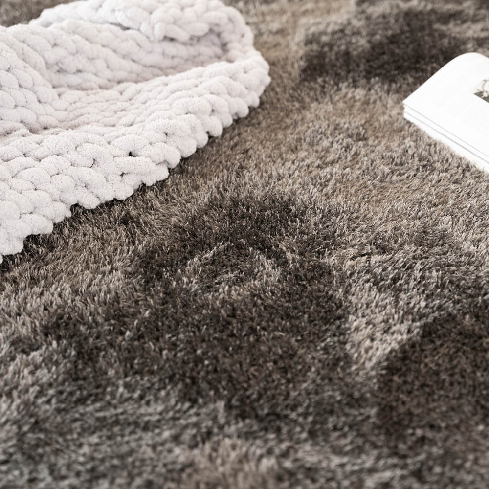 Hochflor Teppich SOFI - 110 x 60 cm Anthrazit