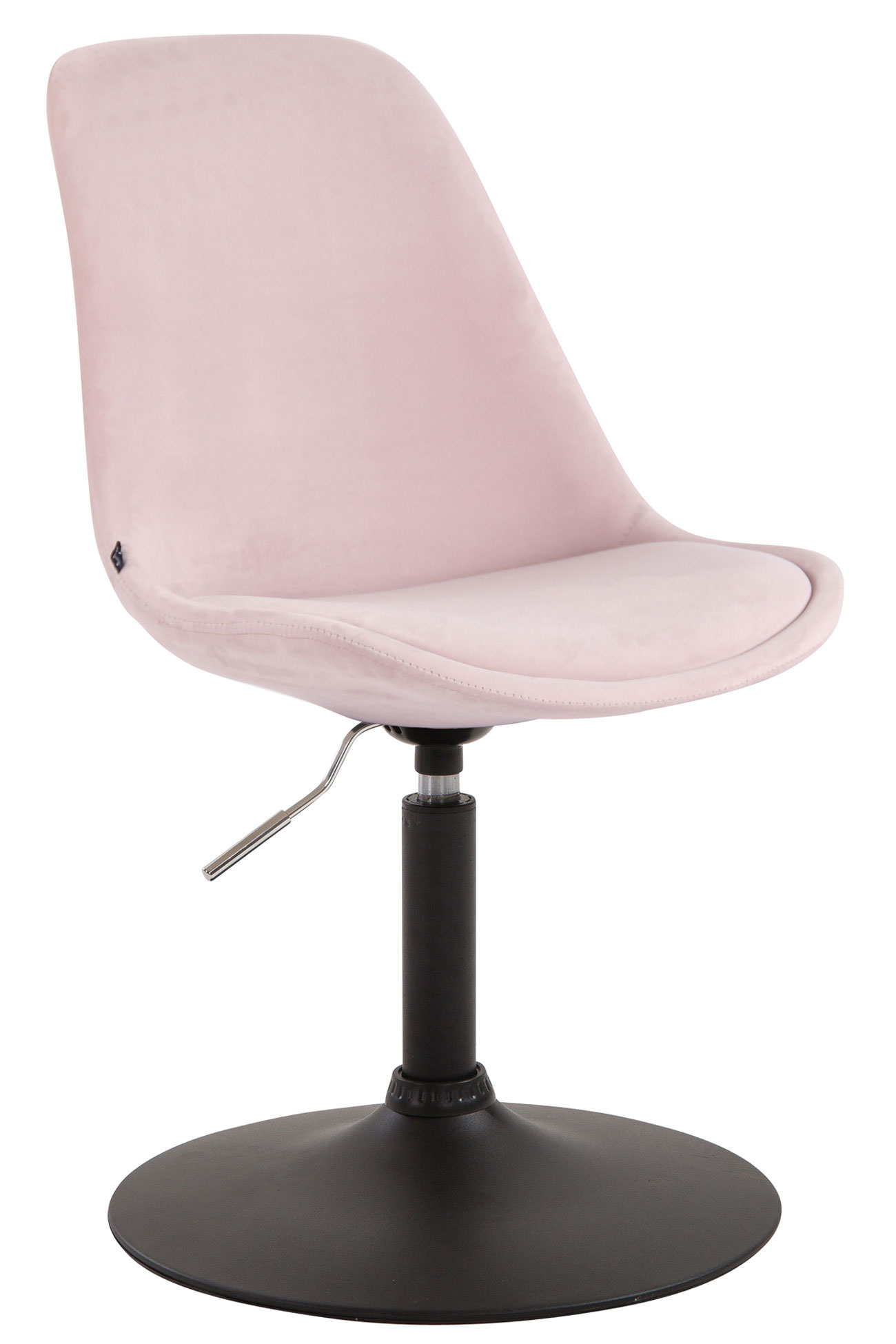 Esszimmerstuhl Maverick Samt schwarz, pink