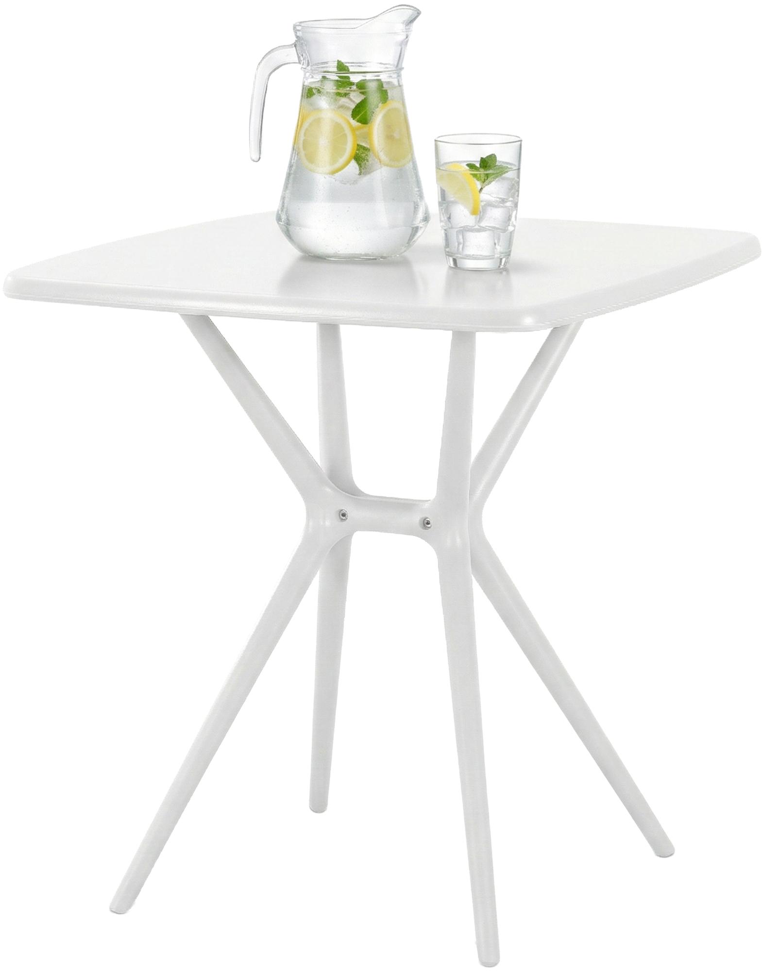 Tisch Becky eckig 72 x 72 cm, weiß