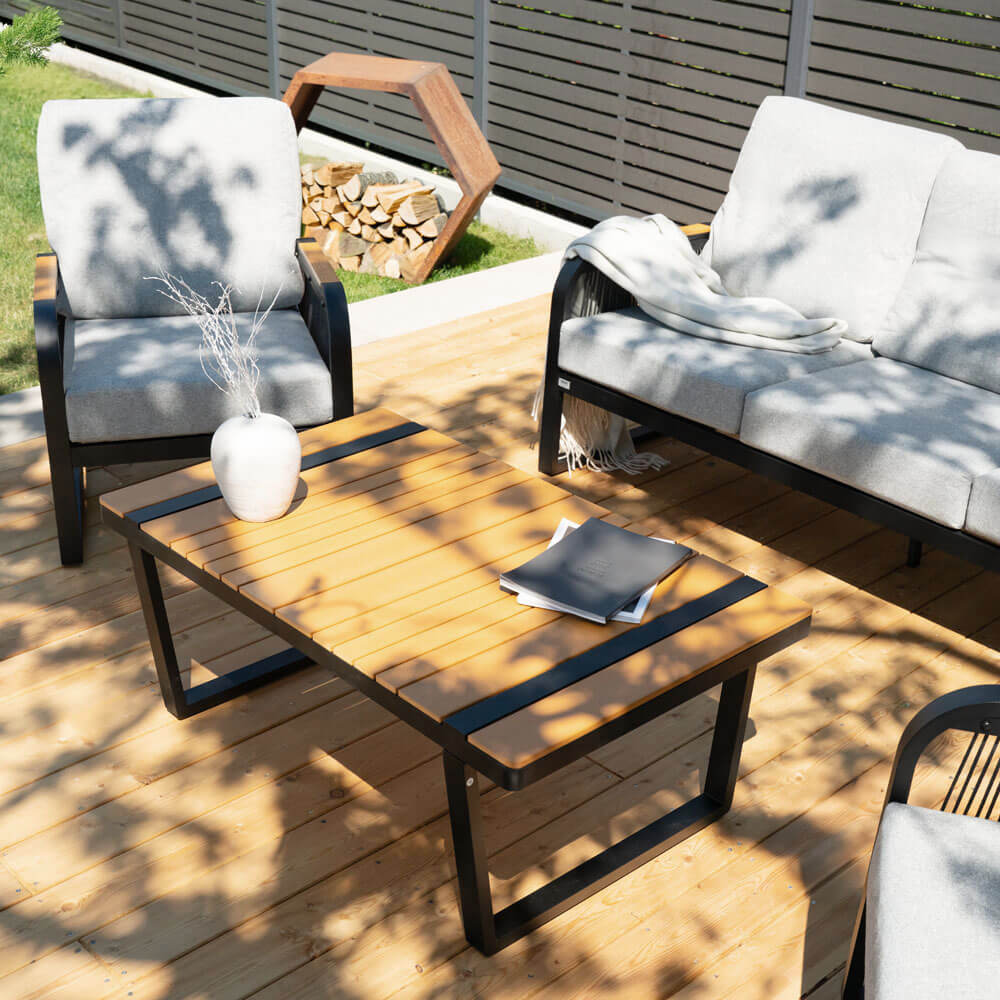 Gartenlounge Aluminium MARABA - Für 5 Personen