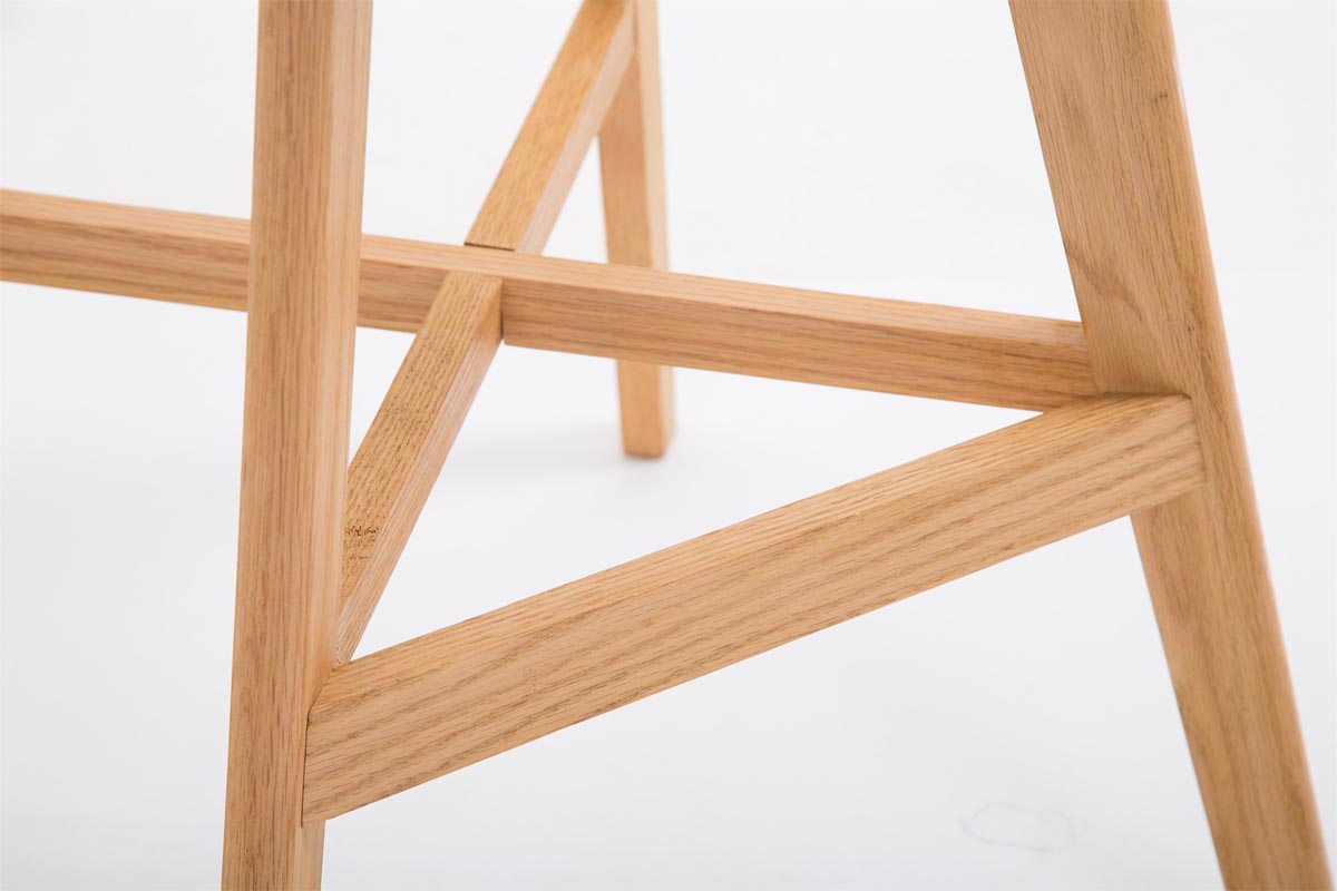 Barhocker Cannes Kunststoff Natura, schwarz