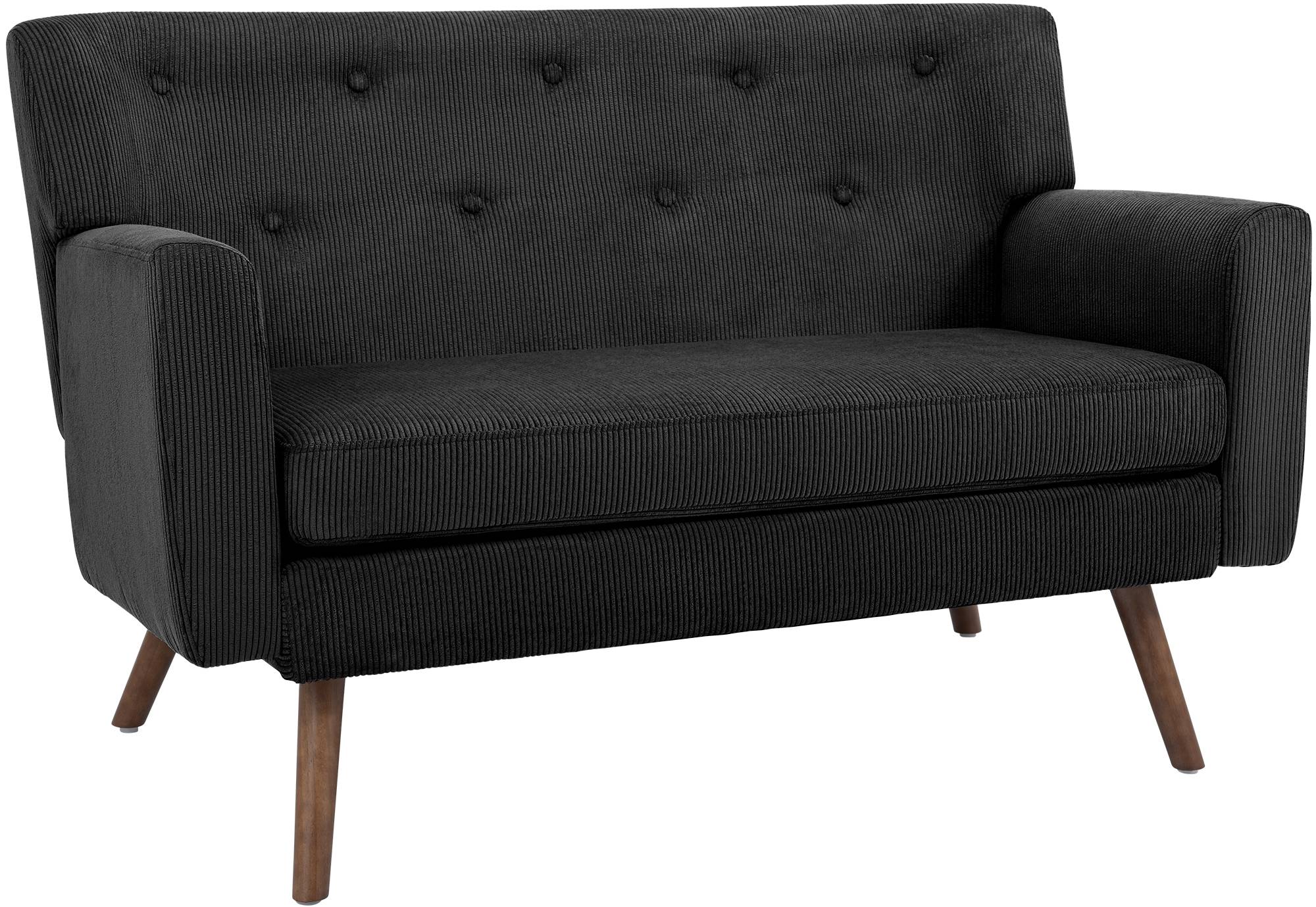 Sofa Kioni Cord, schwarz