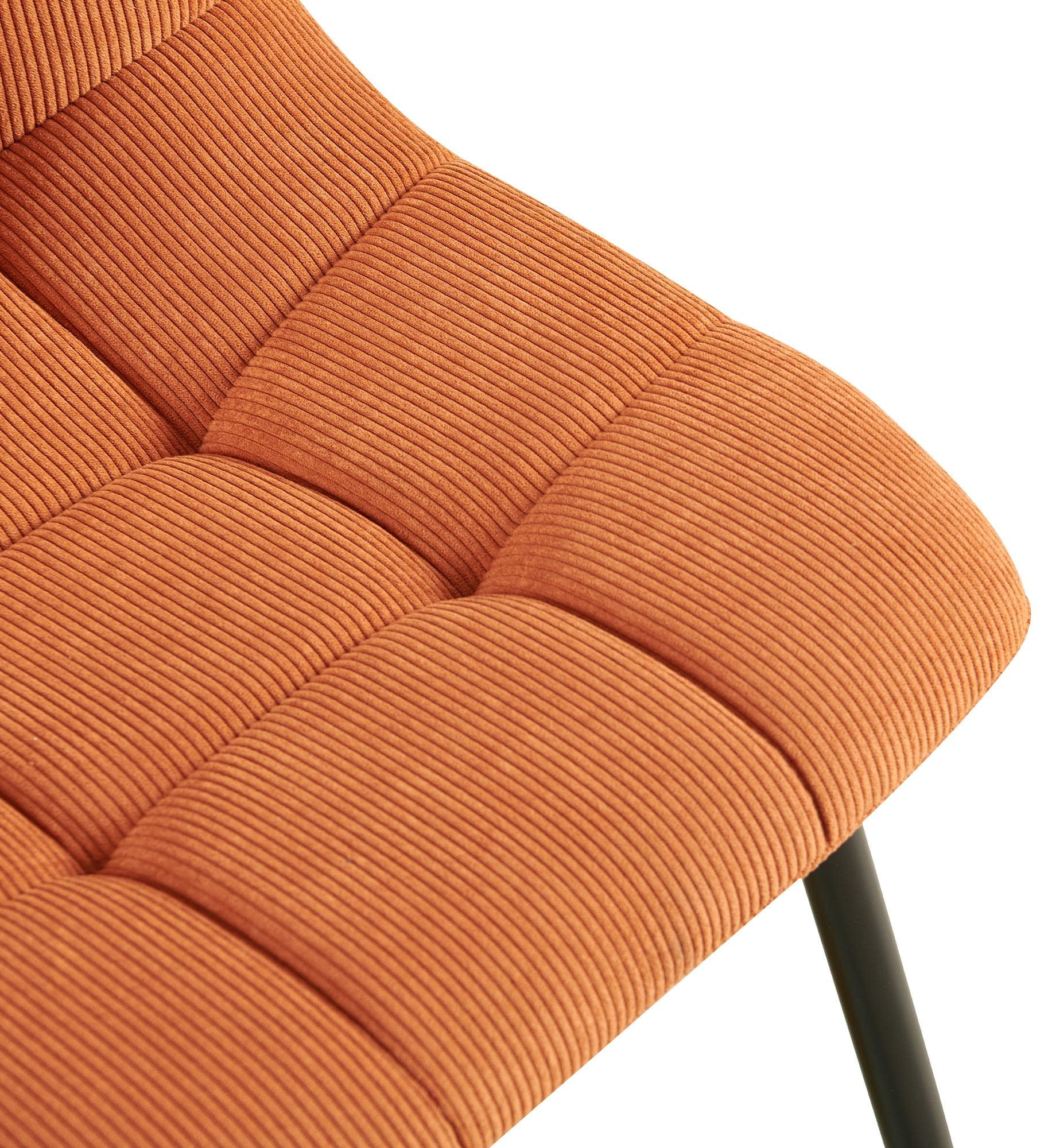 4er Set Esszimmerstuhl Tilde Cord, orange