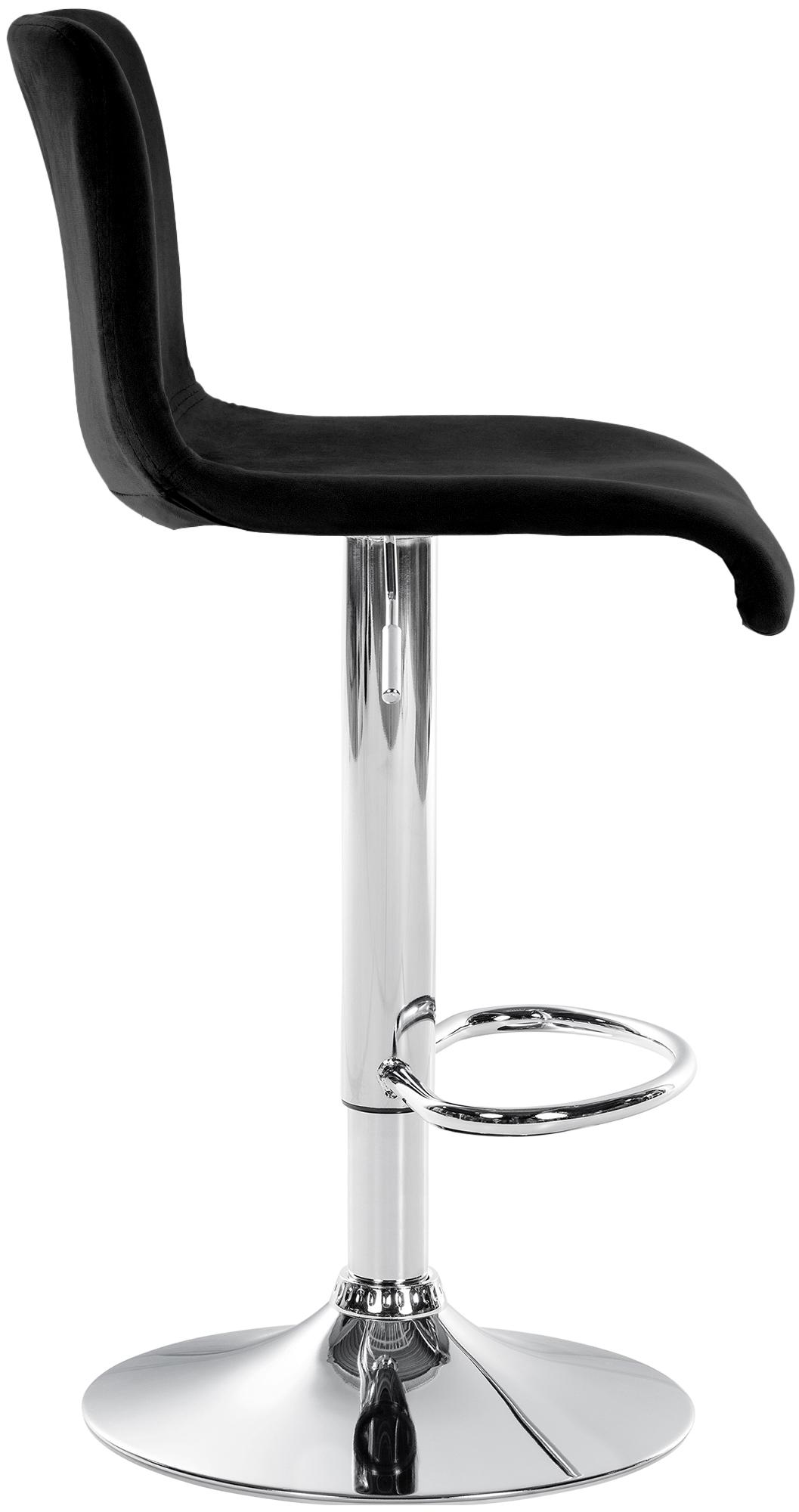 Barhocker Hoover Samt C, schwarz