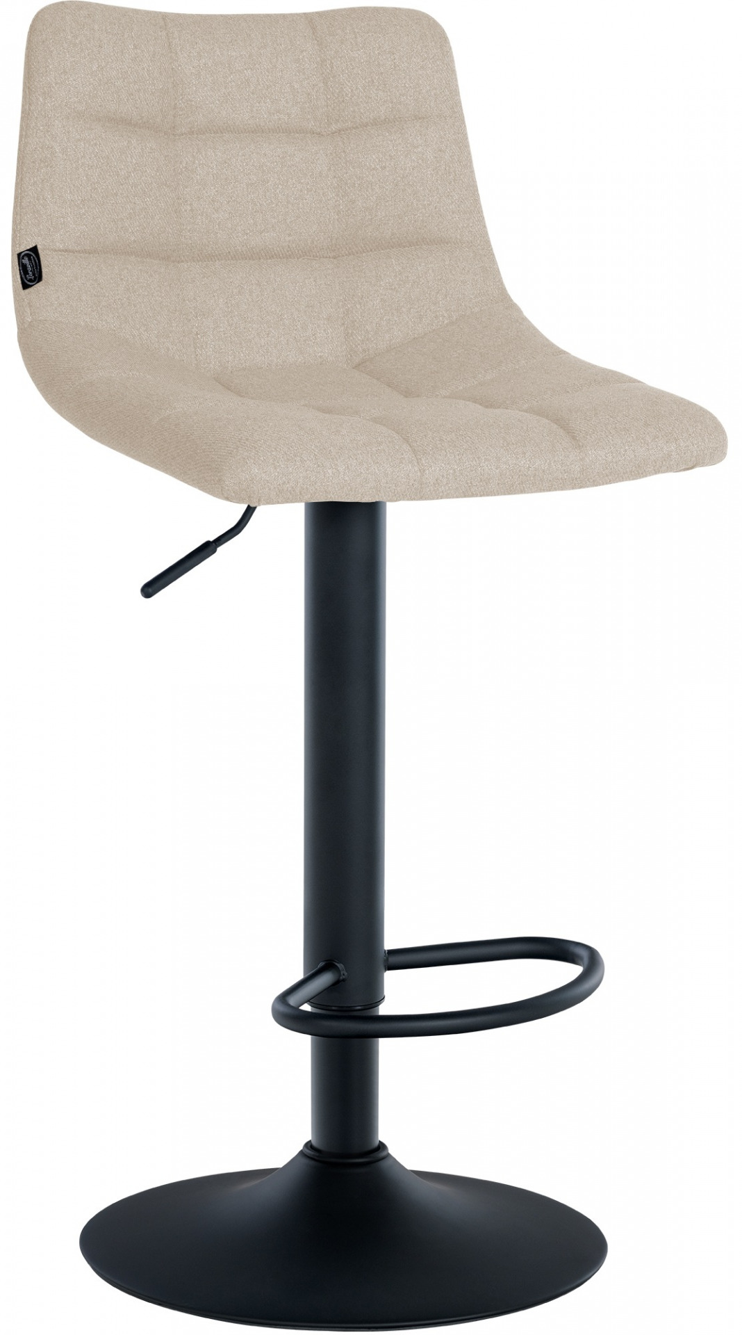 Barhocker Jerry Stoff schwarz, creme