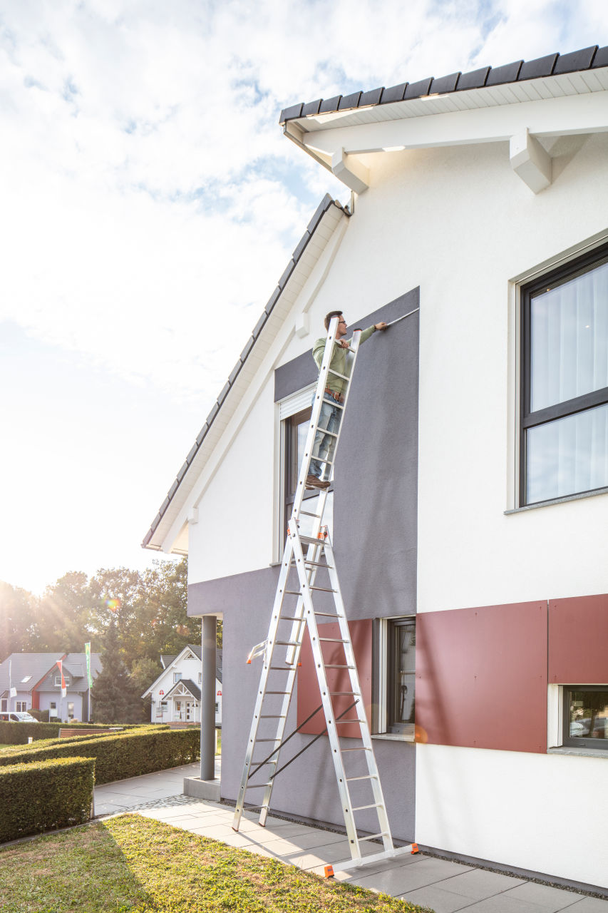 MONTO Sprossen-Vielzweckleiter Tribilo 3x9 Sprossen