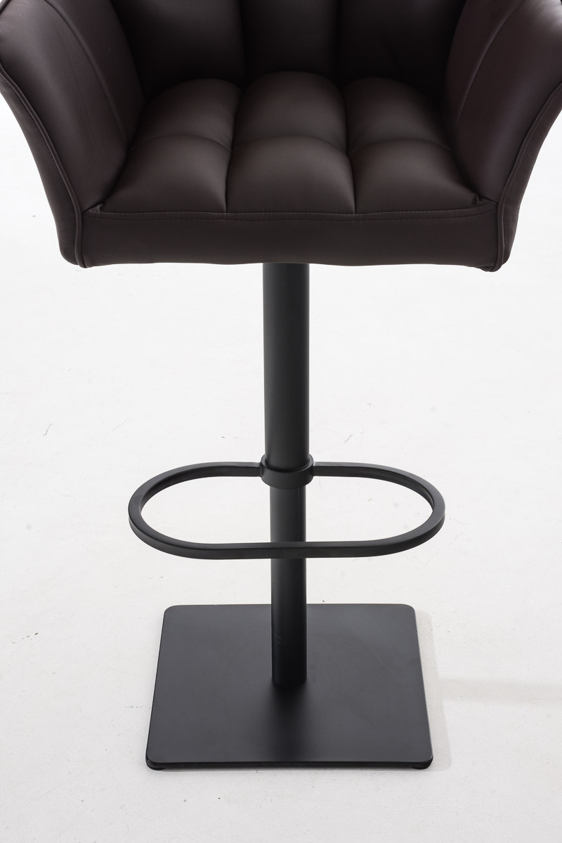 2er Set Barhocker Damaso Kunstleder schwarz, braun