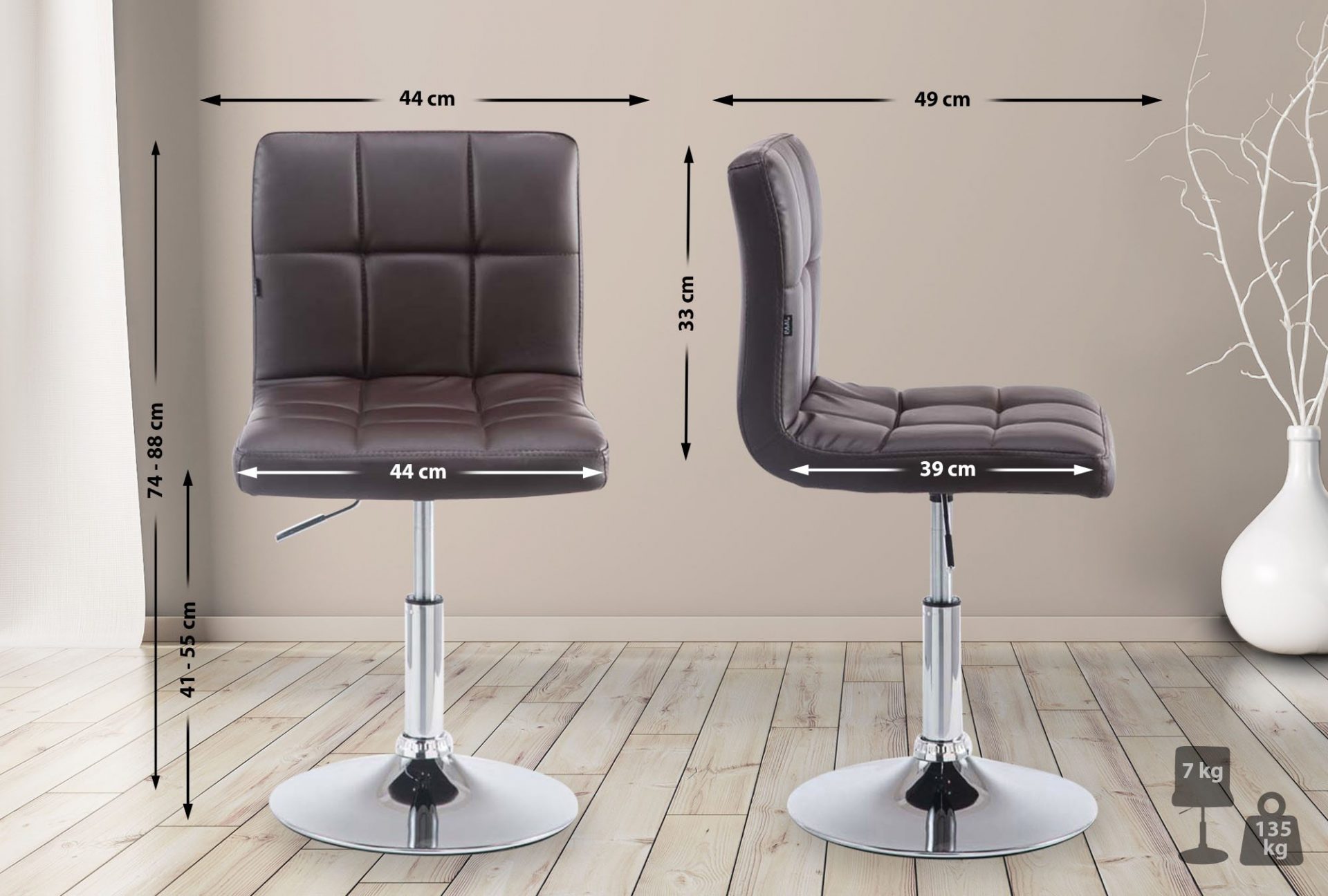 Palma Lounger V2, braun