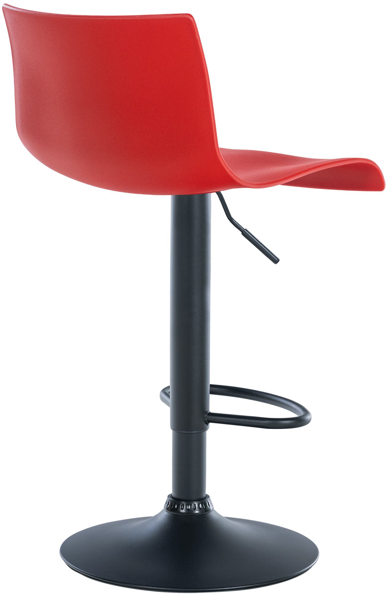 2er Set Barhocker Branford Kunststoff, rot