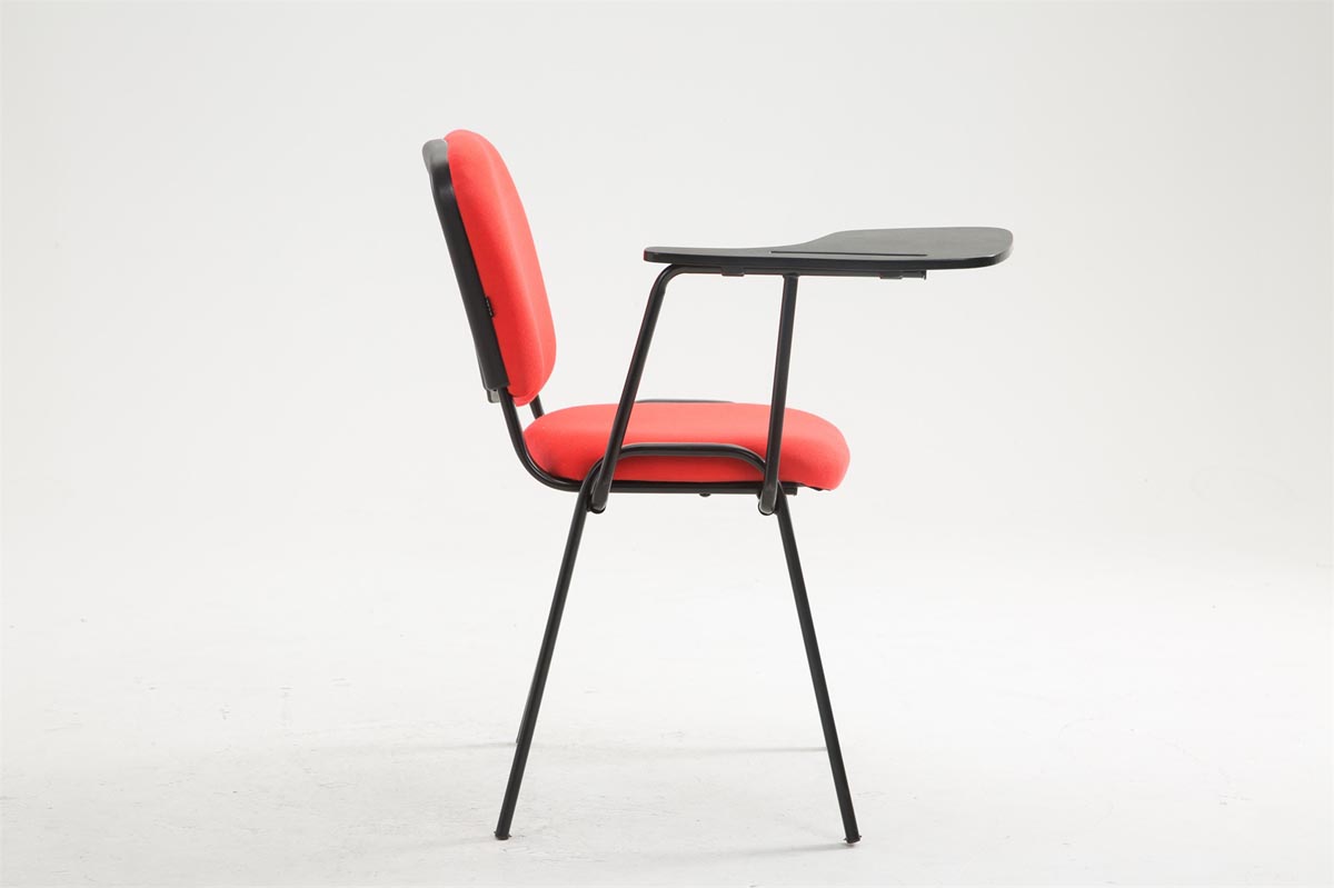Stuhl Ken mit Klapptisch Stoff, rot