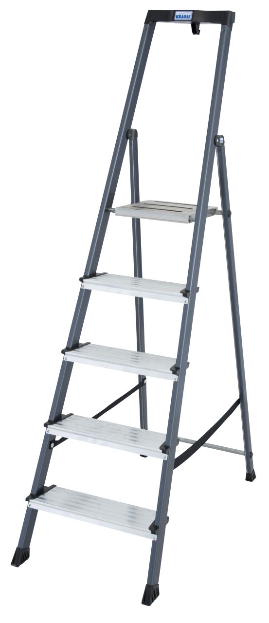MONTO Stufen-Stehleiter Securo eloxiert, 1x5 Stufen