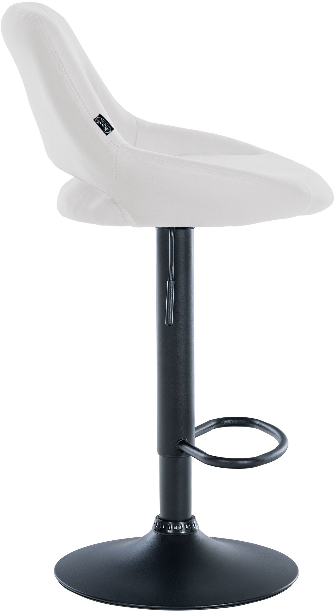2er Set Barhocker Milet Kunstleder B, weiß