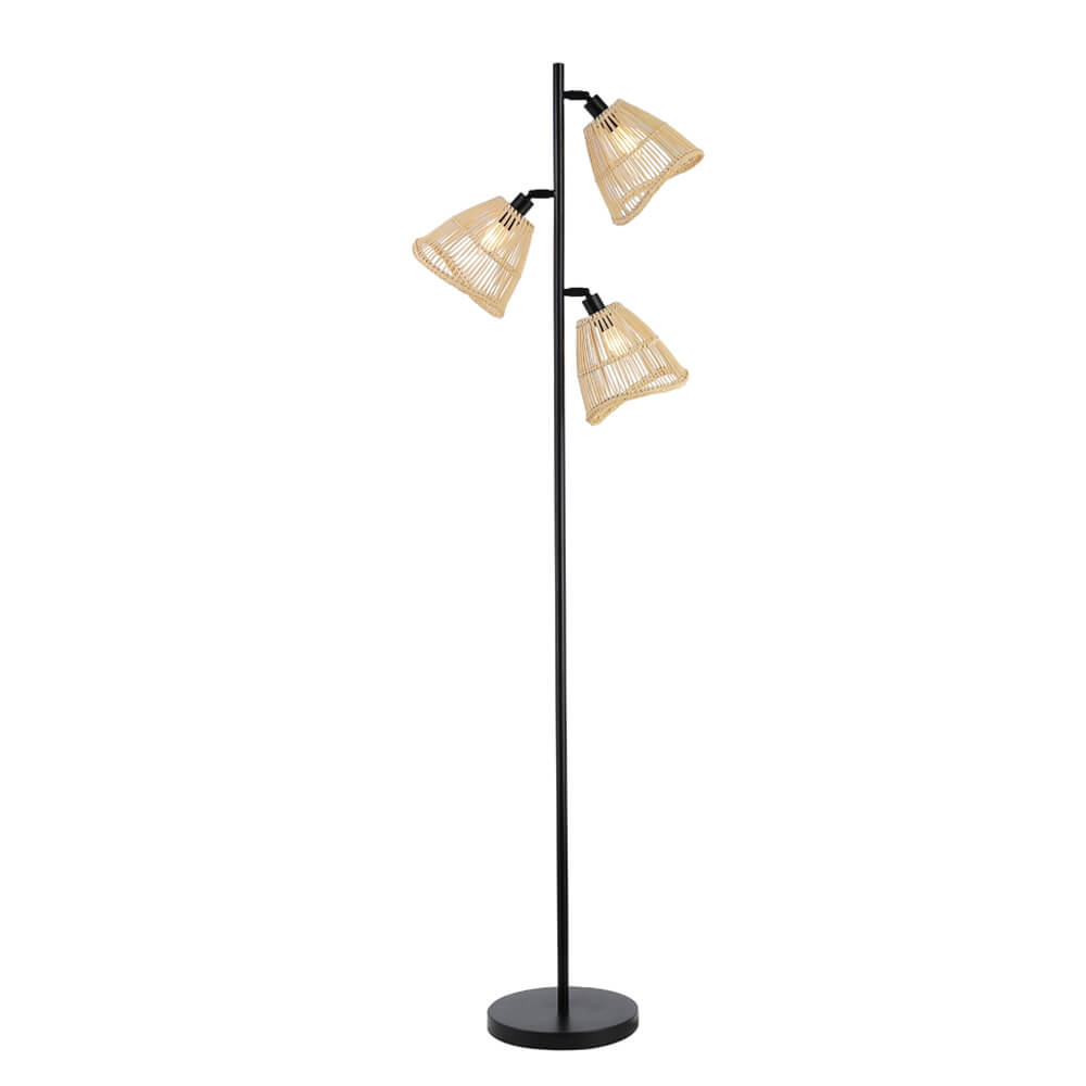 Stehleuchte aus Rattan FELIA - Beige