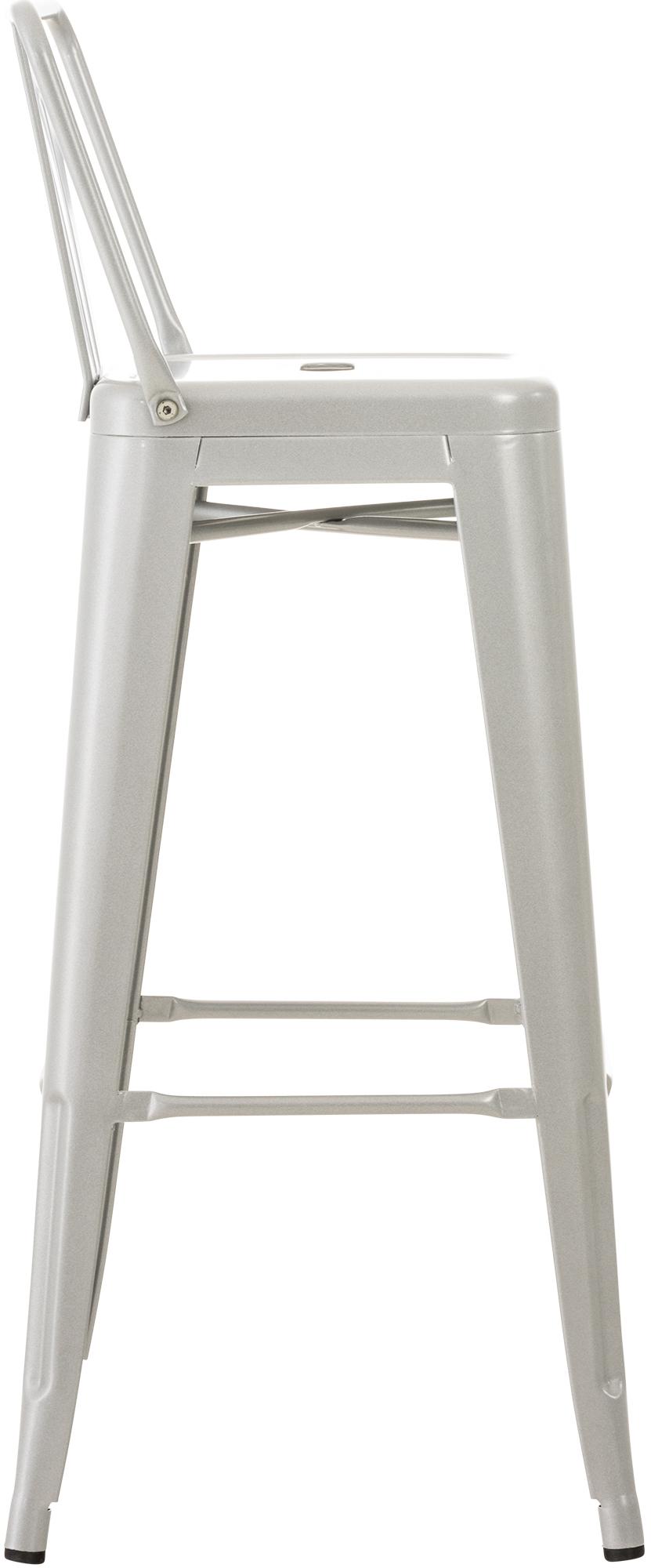 4er Set Barhocker Mason, silber