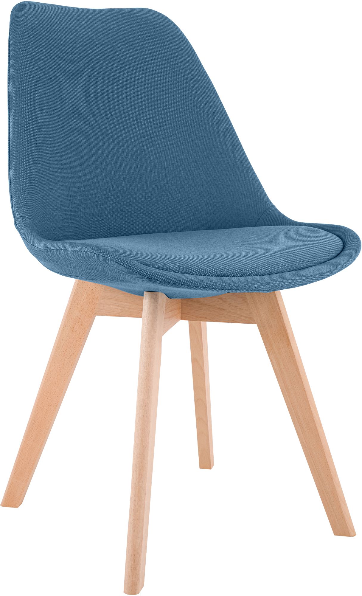Stuhl Linares Stoff, blau