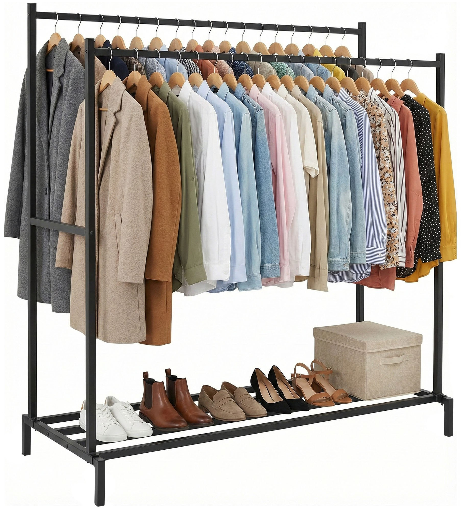 Kleiderständer Karita 150 cm, schwarz
