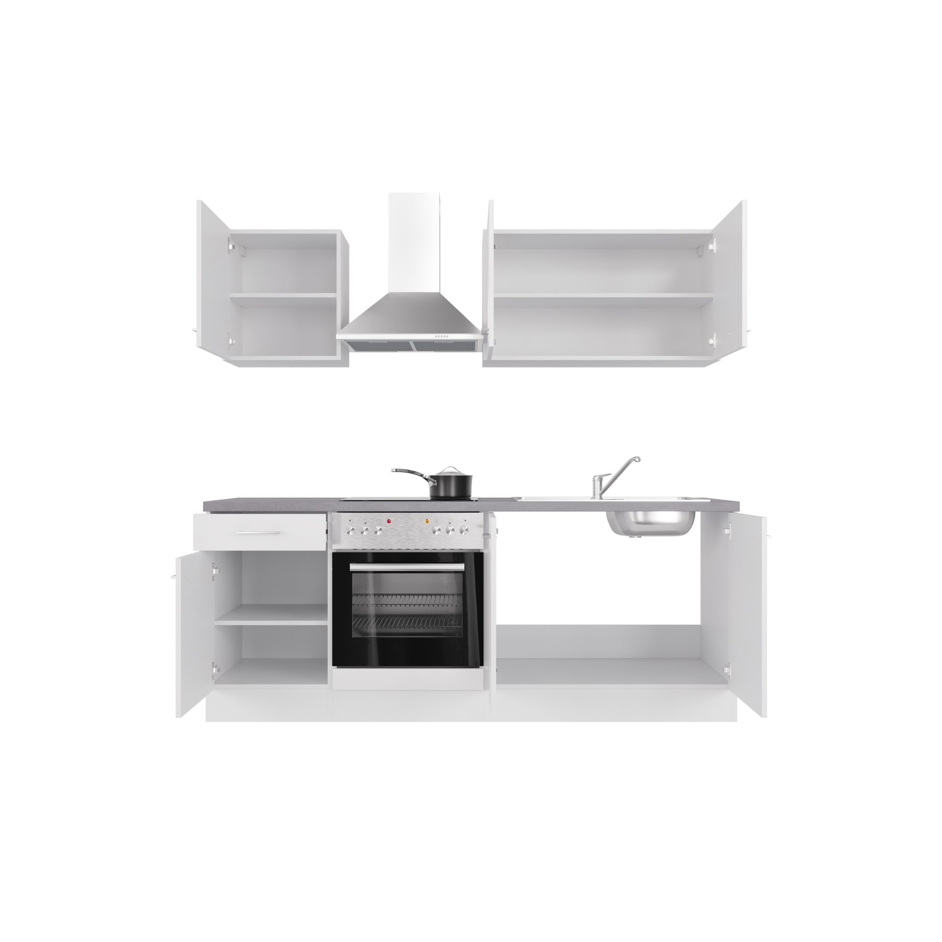Küchenzeile VITA 210 cm mit E-Geräten