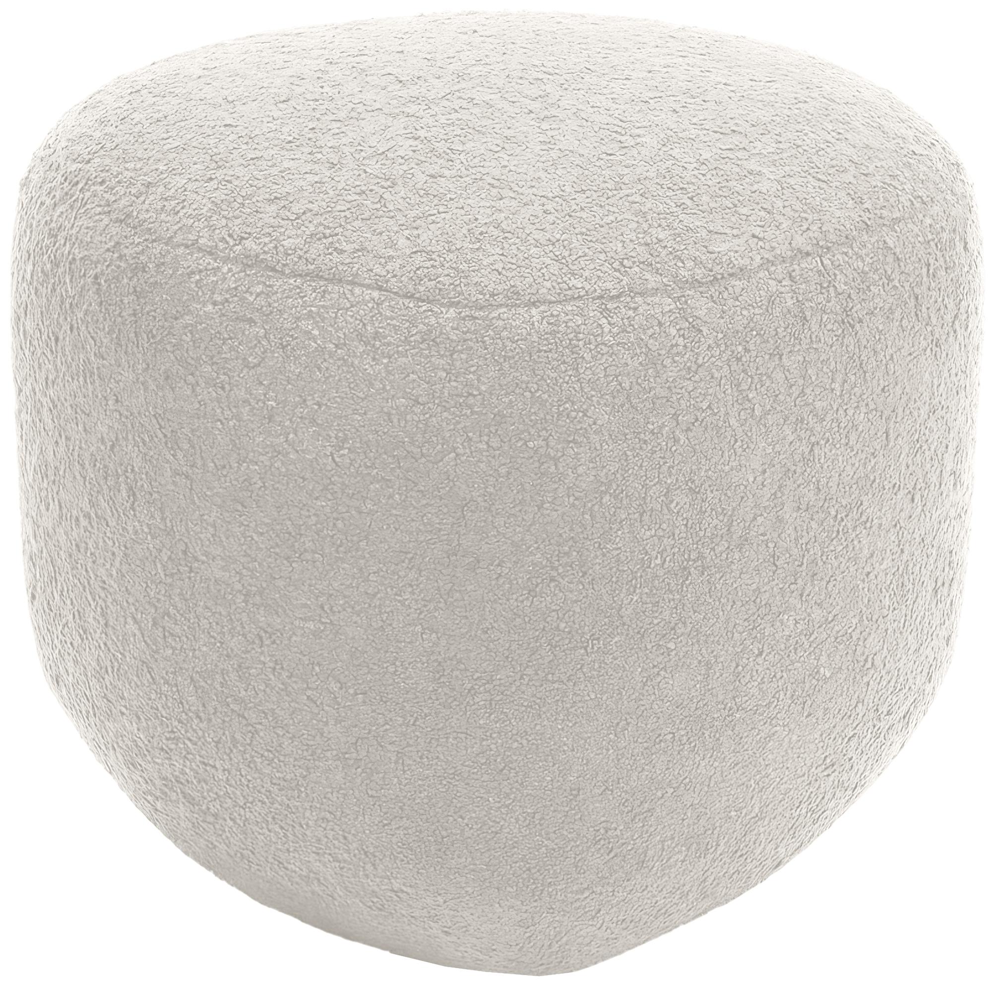 Sitzhocker Alfrisa Teddy, creme