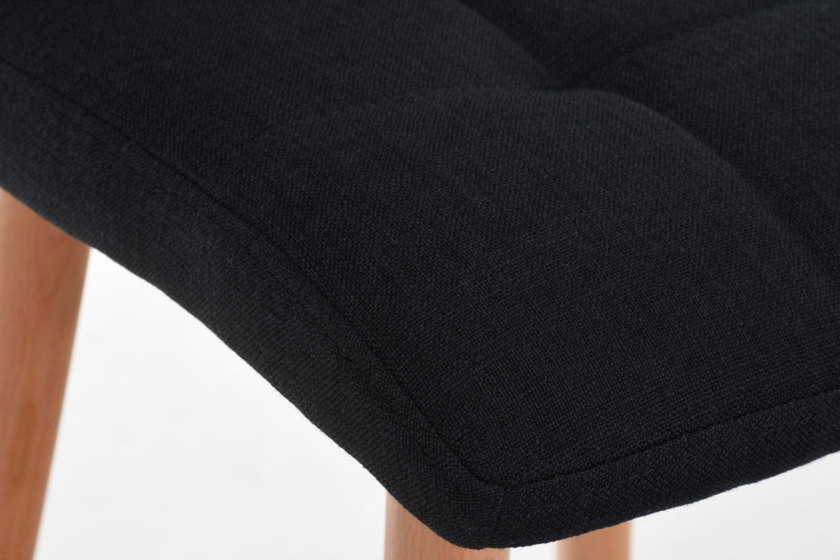 Barhocker Lincoln Stoff, schwarz