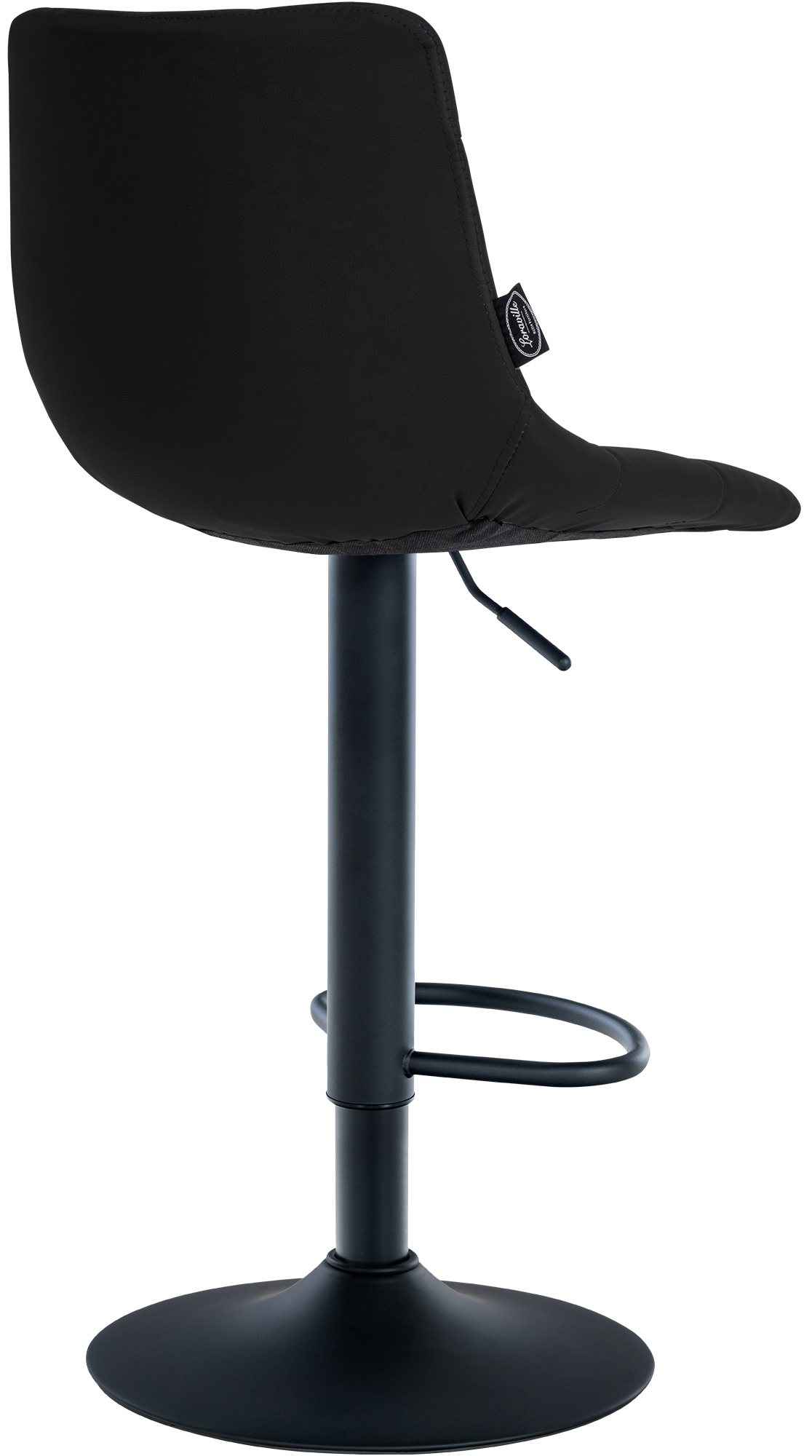 Barhocker Jerry Kunstleder schwarz, schwarz