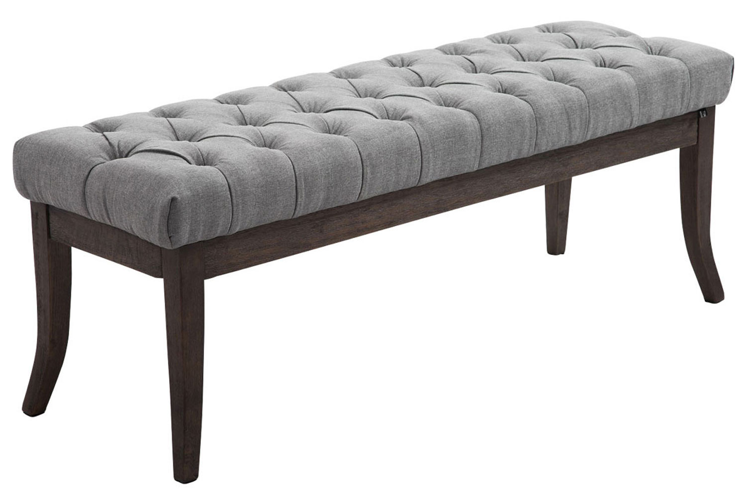Sitzbank Ramses Stoff antik-dunkel 120, grau