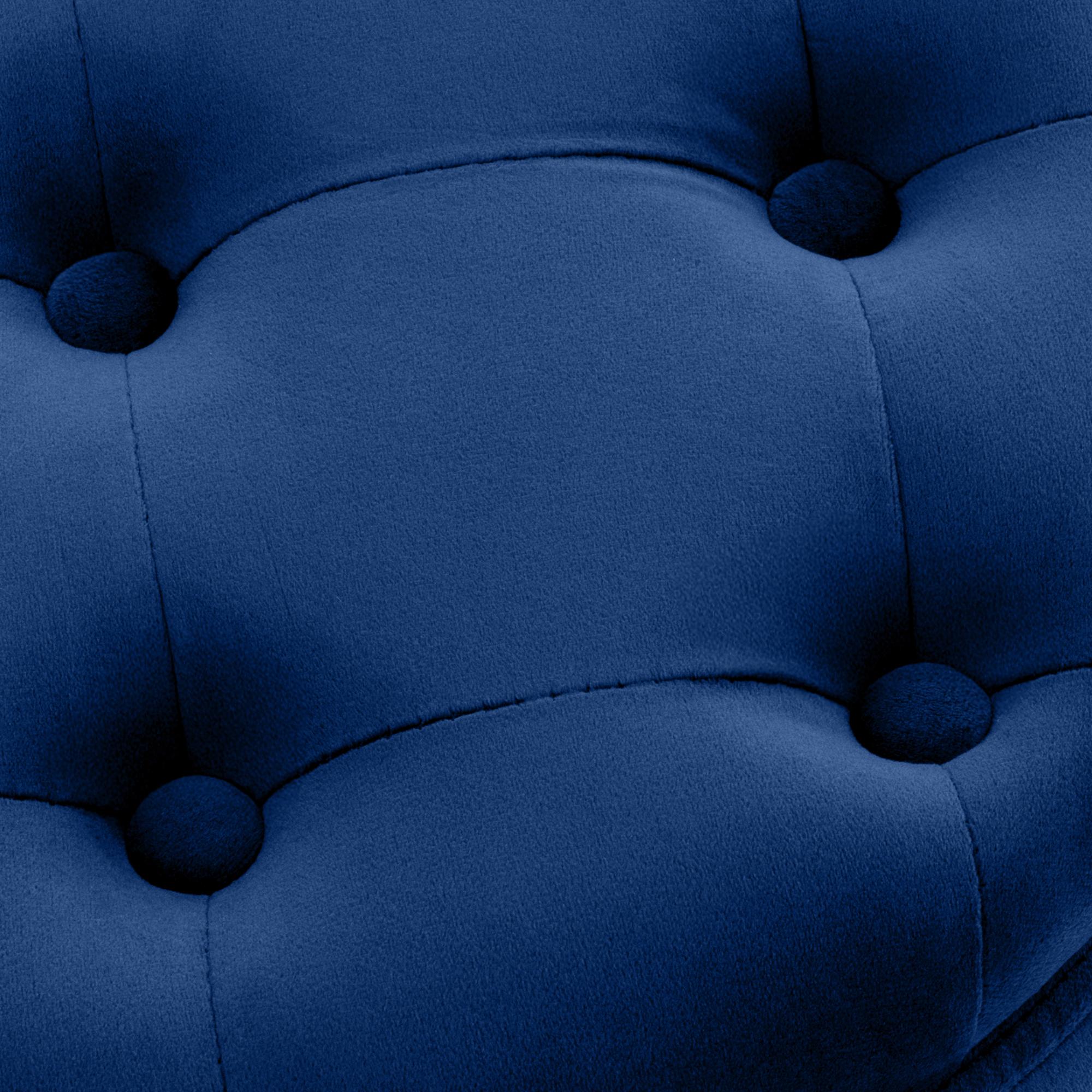 Sitzhocker Pantin Samt, blau