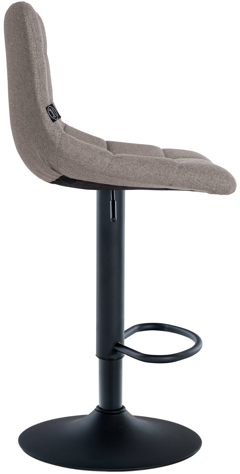 Barhocker Jerry Stoff schwarz, grau