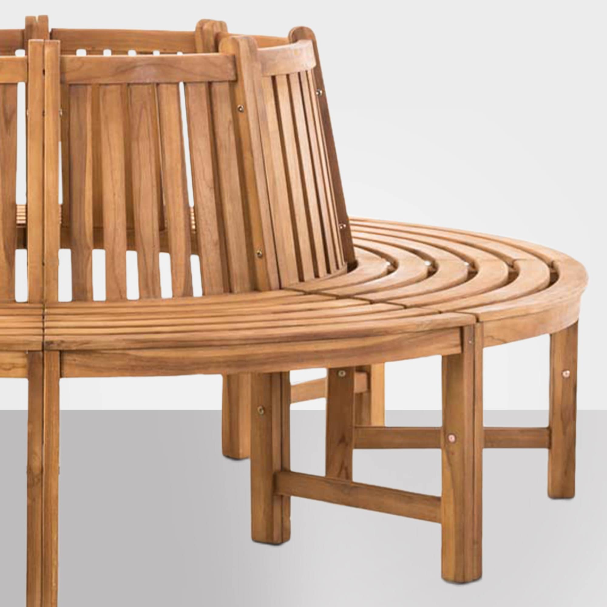Baumbank Novum rund 200 cm, teak