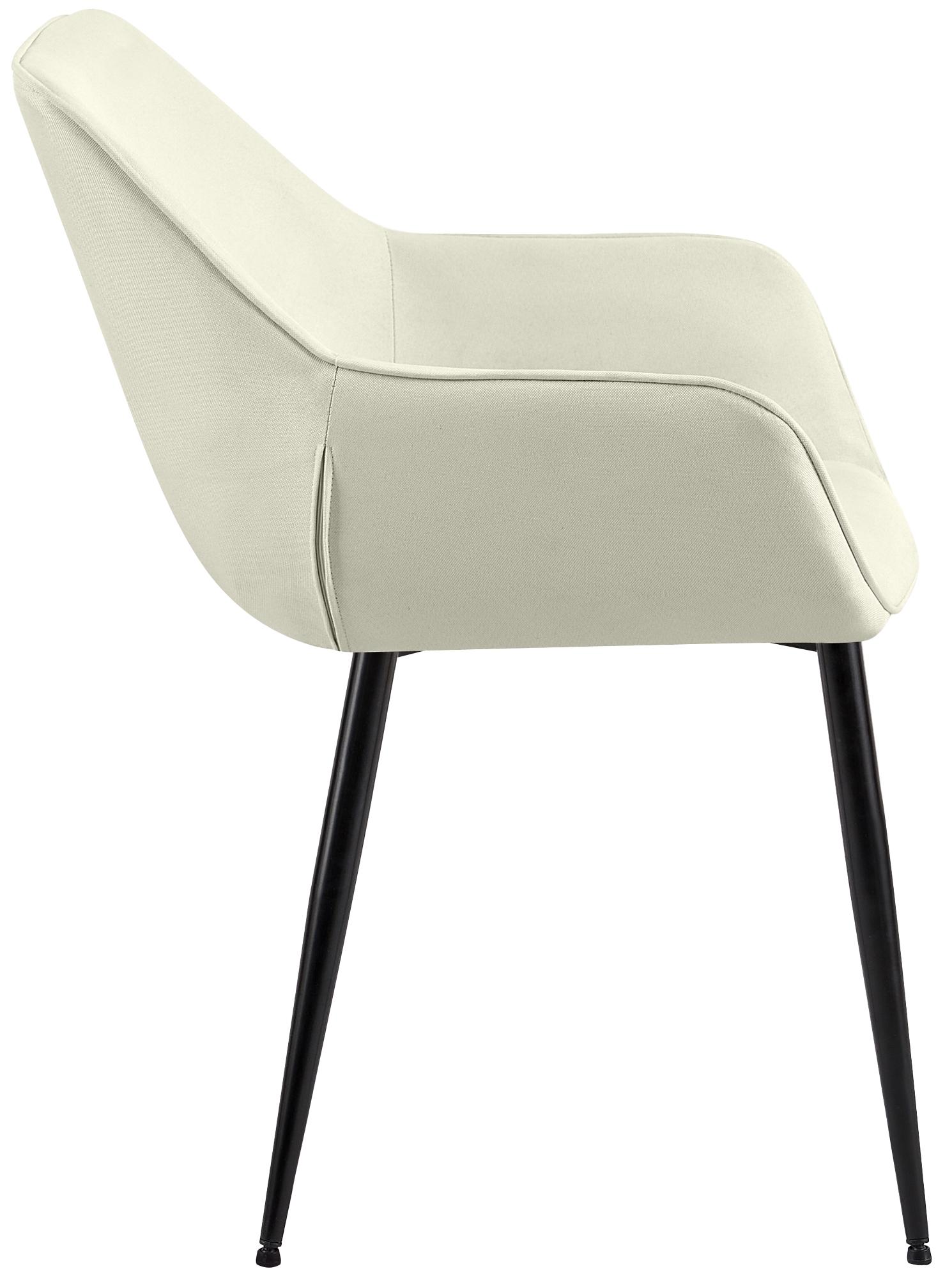 Esszimmerstuhl Vessa Stoff, creme