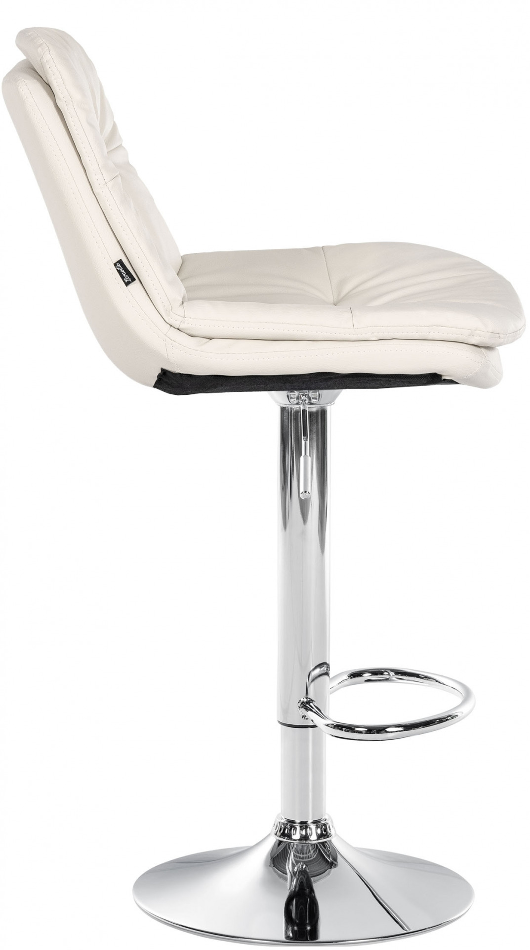 Barhocker Laurel Kunstleder chrom, weiß