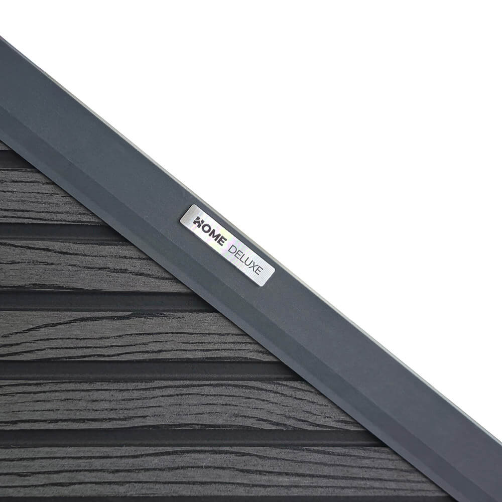 WPC Sichtschutzzaun Schrägelement CALLADO PREMIUM Horizontale Paneele - Höhe: 185 cm