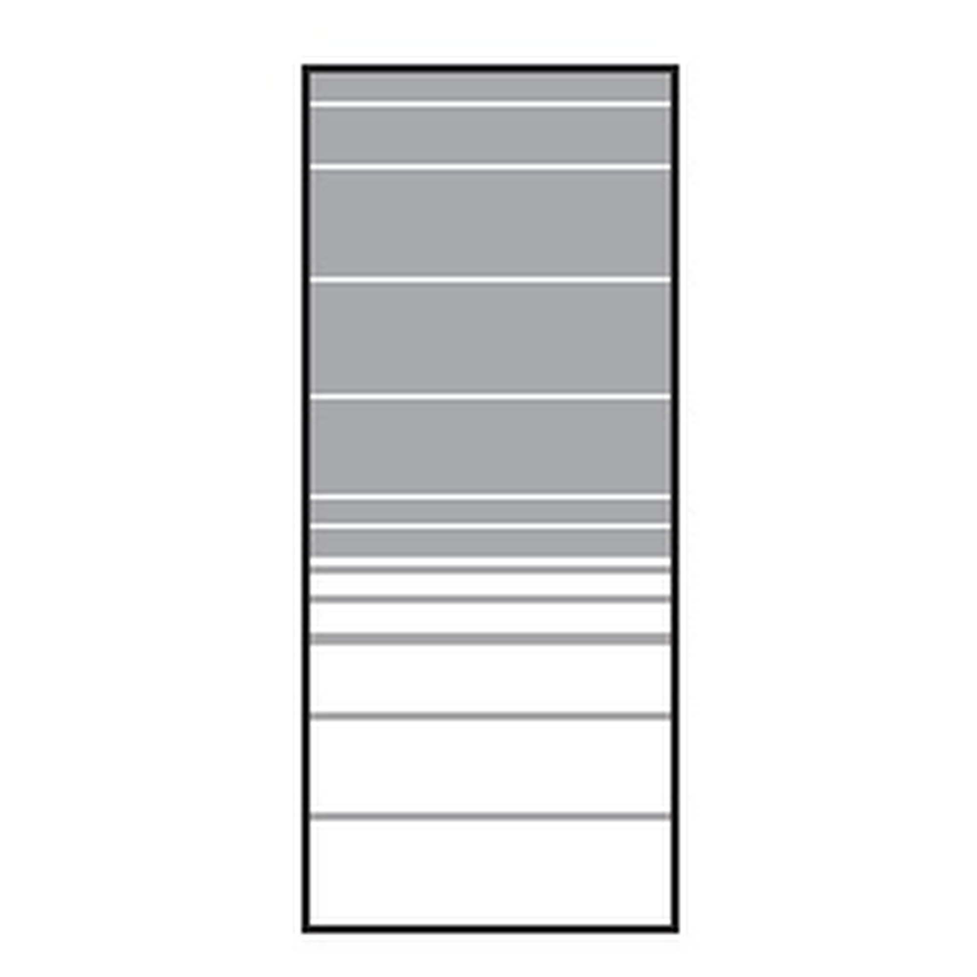 VETRO Glasscheibe, B 515 x H 1200 mm, Streifen-Dekor 83, satiniert