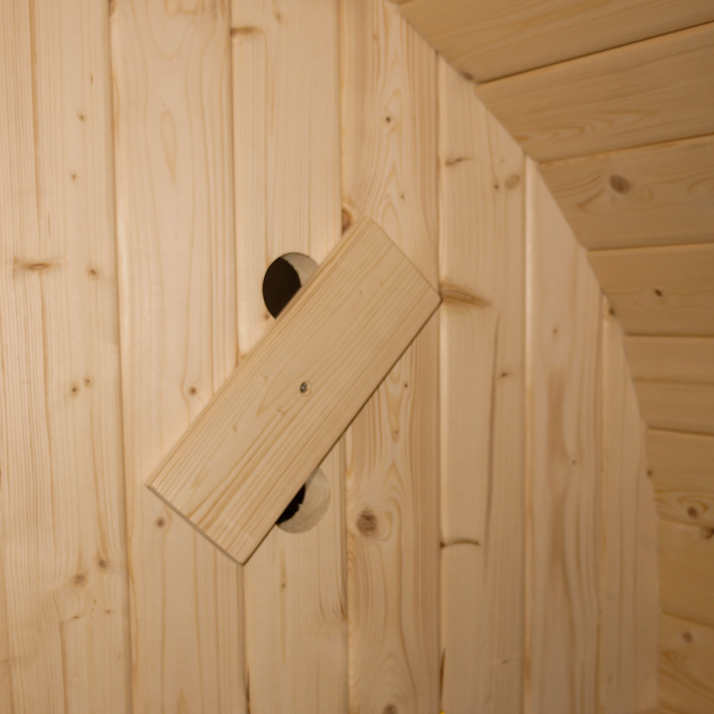 Outdoor Sauna CUBE DELUXE L - 194 x 220 cm für 4 Personen