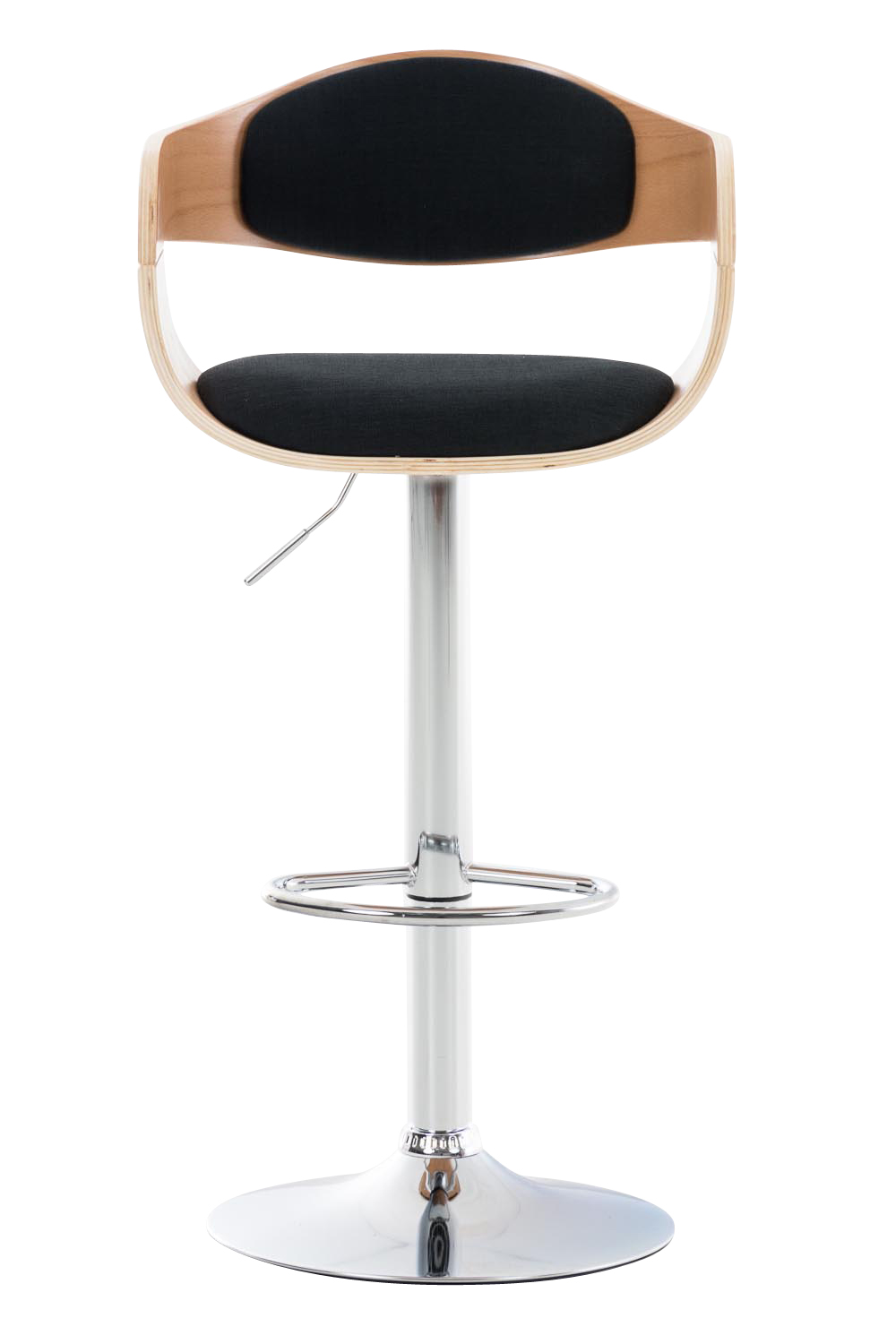 Barhocker Kingston C Stoff, natura/schwarz