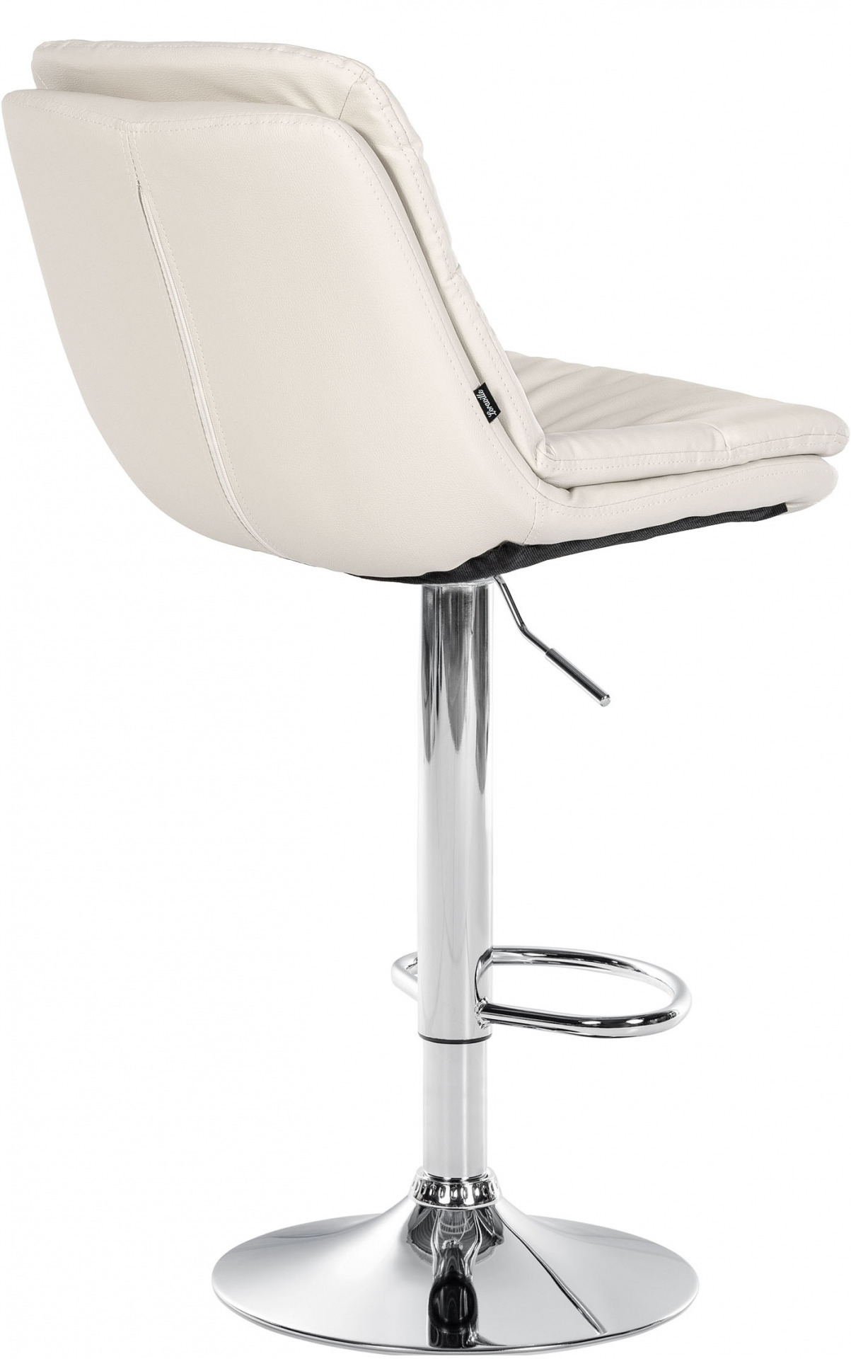 Barhocker Laurel Kunstleder chrom, weiß
