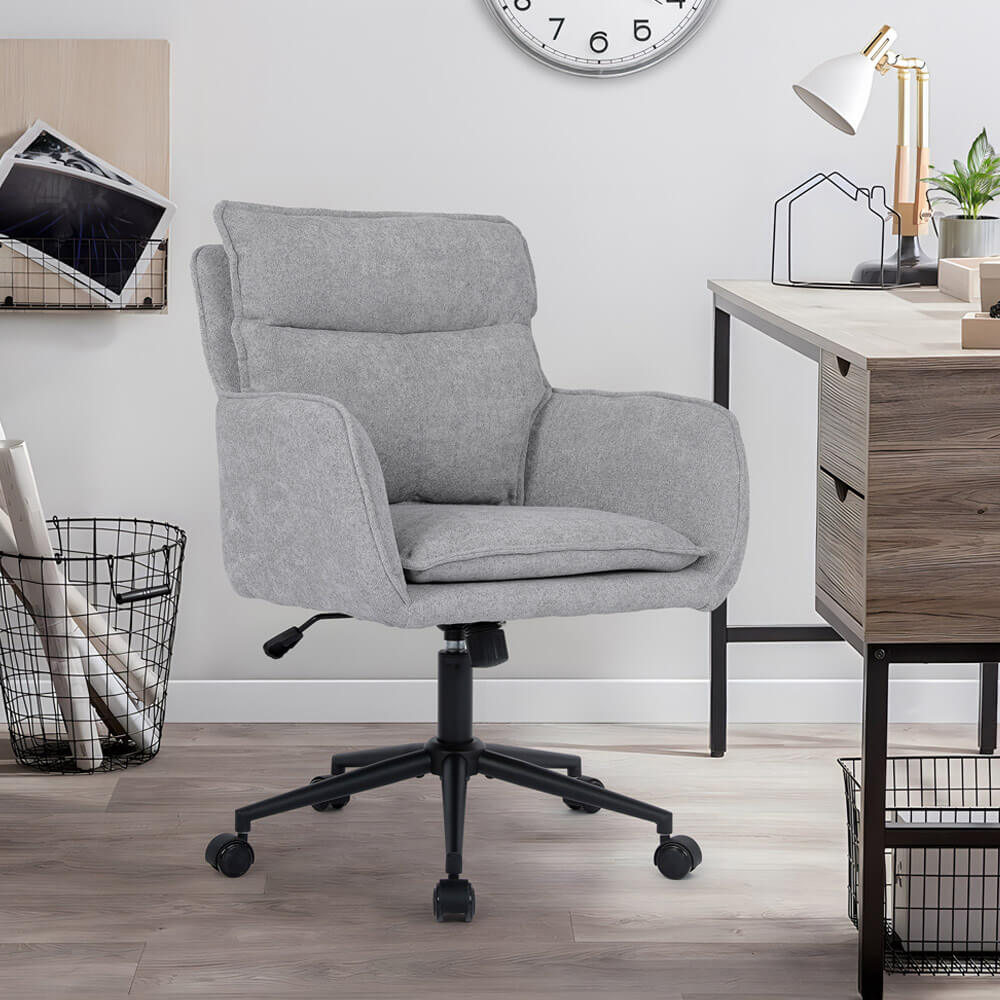 Bürostuhl aus Webstoff CORA - Grau