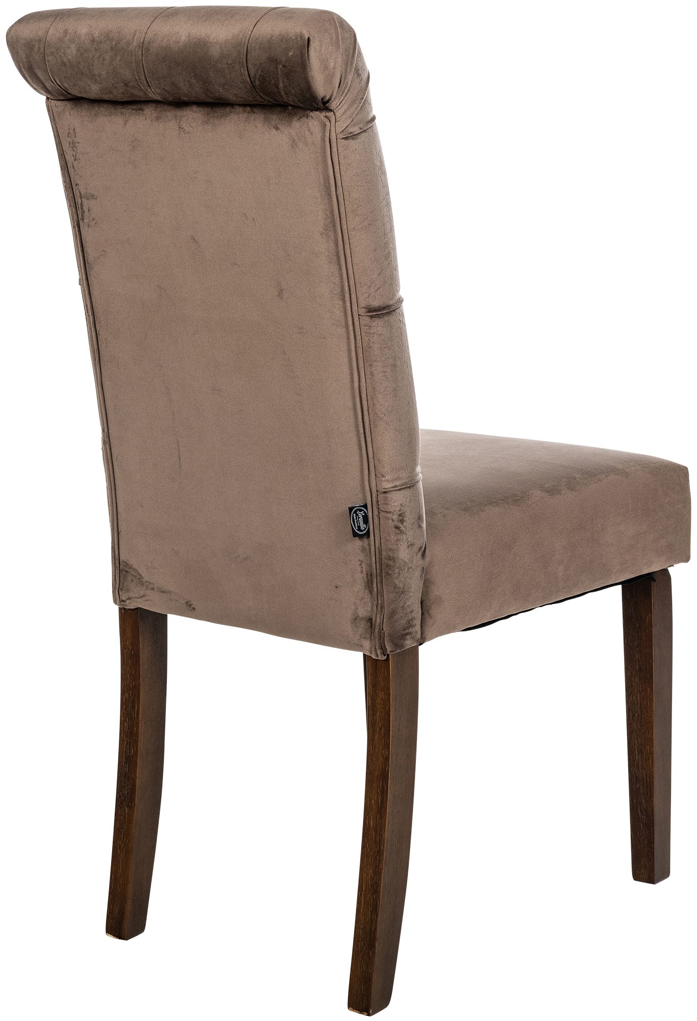 2er Set Esszimmerstühle Lisburn Samt, braun