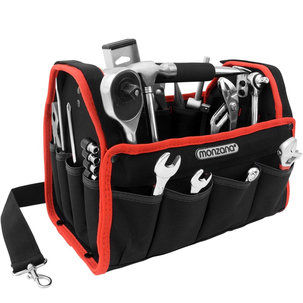 Werkzeugtasche Schwarz/Rot 33cm
