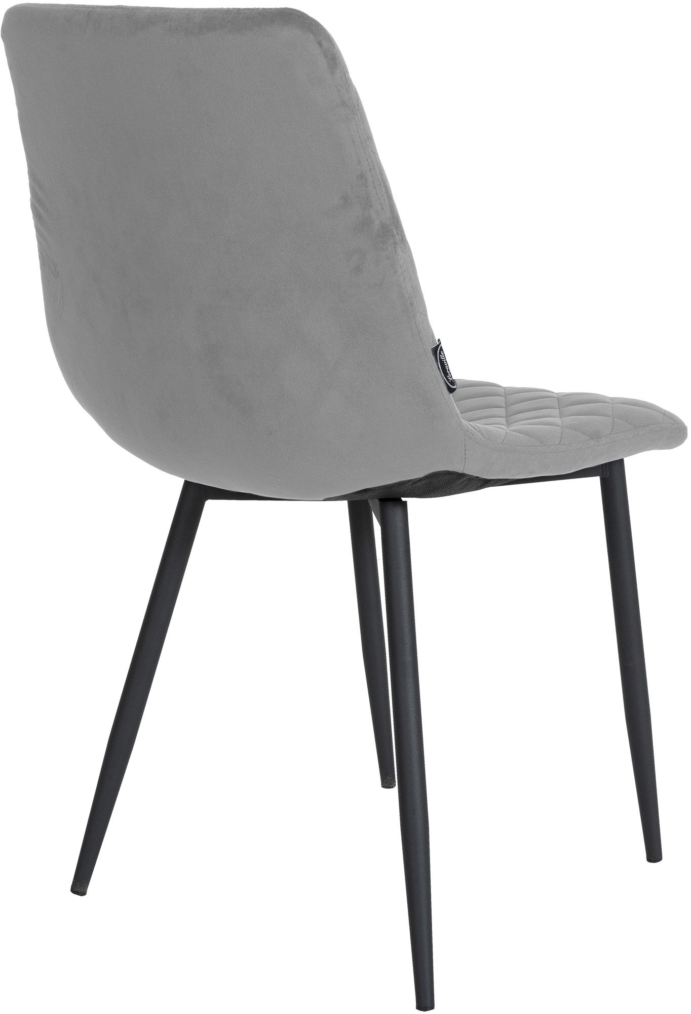 Stuhl Telde Samt, grau