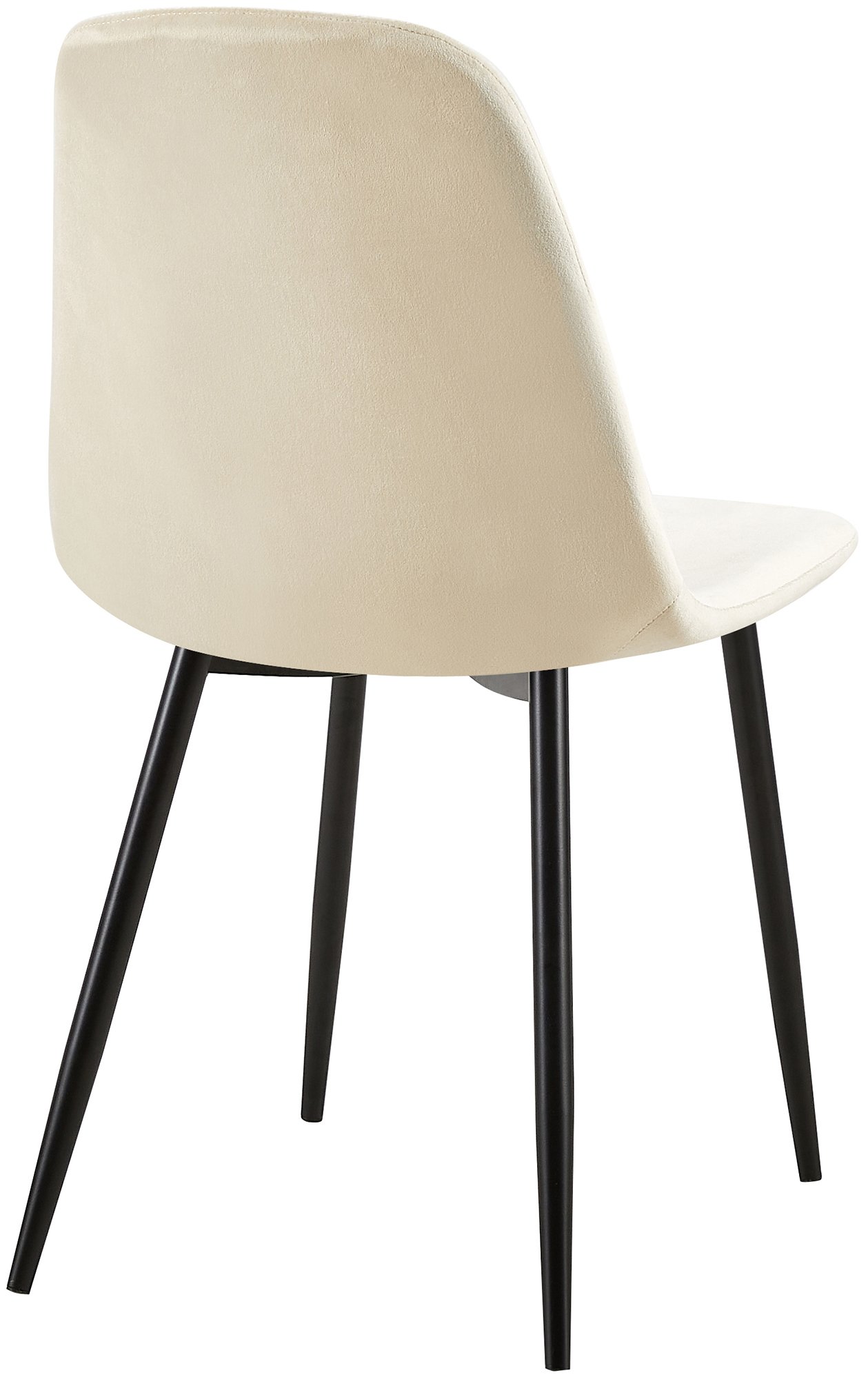 Stuhl Giverny Samt, creme
