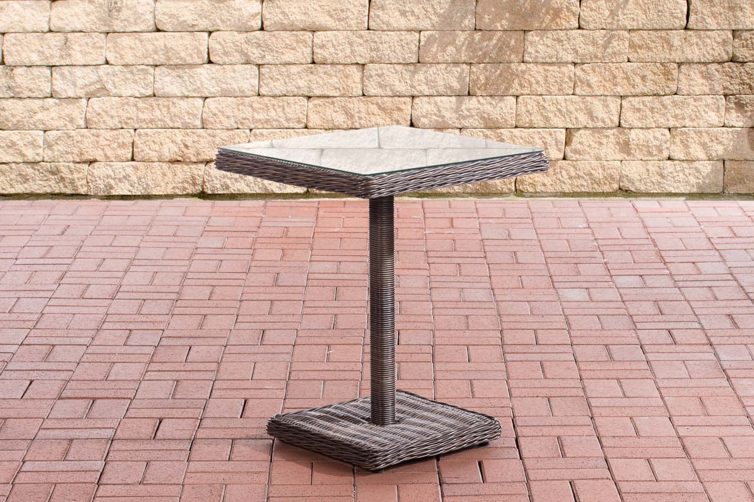 675629 Tisch Sitzgruppe Sankt Marlo 5mm, braun-meliert