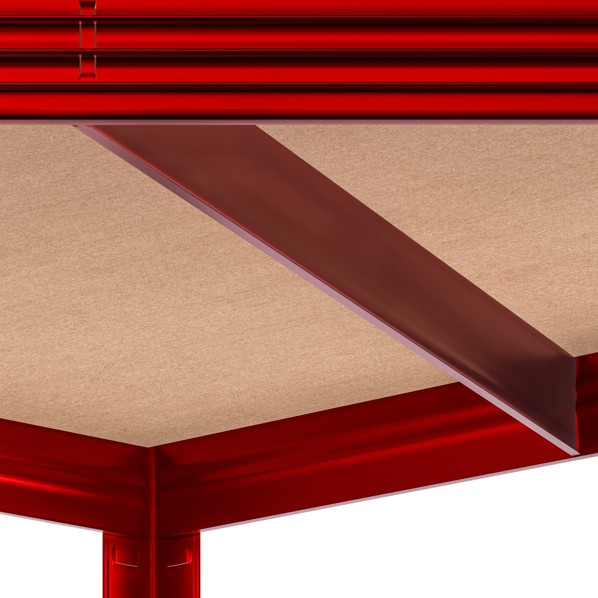Schwerlasteckregal Rot 180x70x40cm verzinkt 875kg