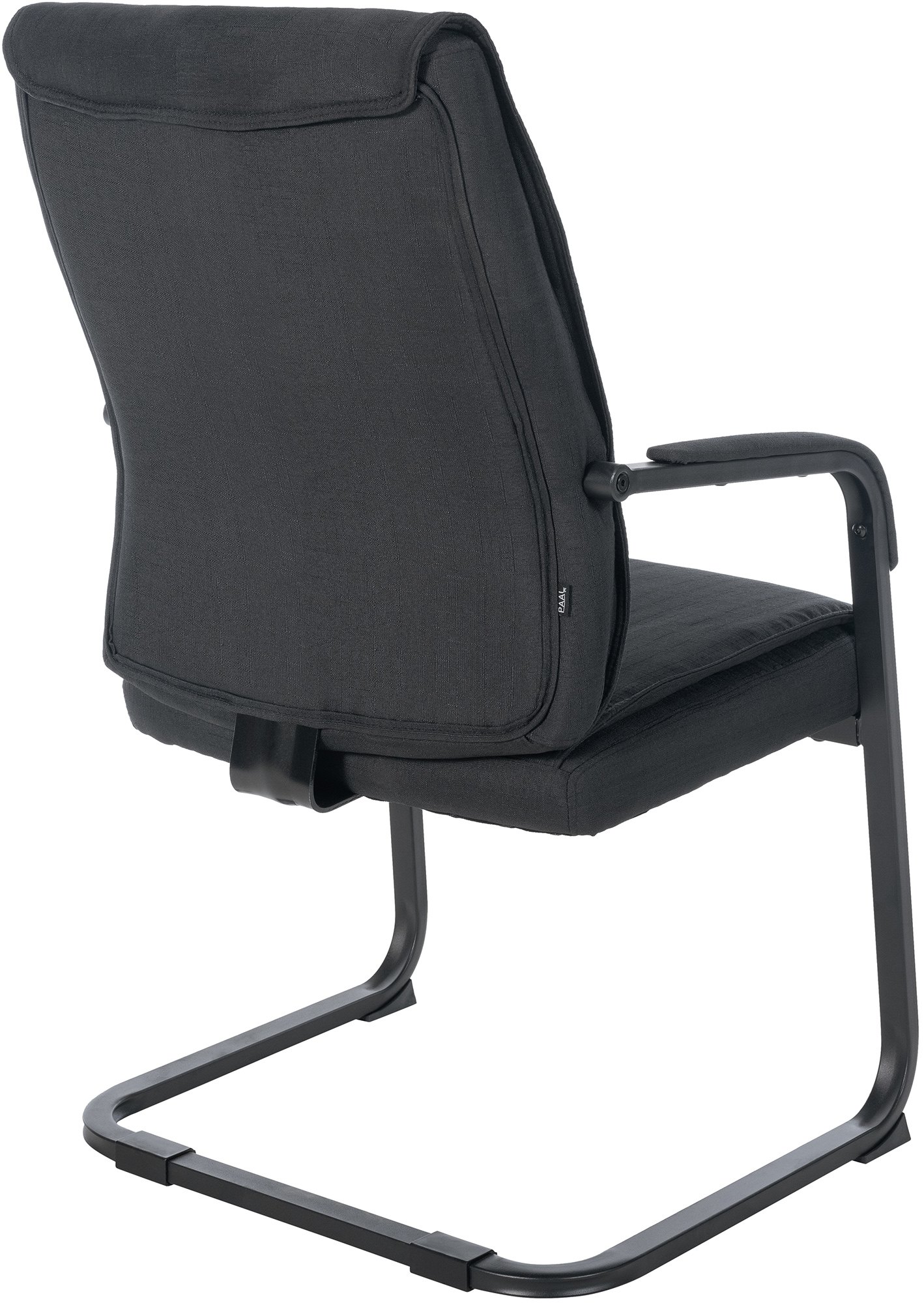 XL Besucherstuhl Anubis Stoff, schwarz/schwarz