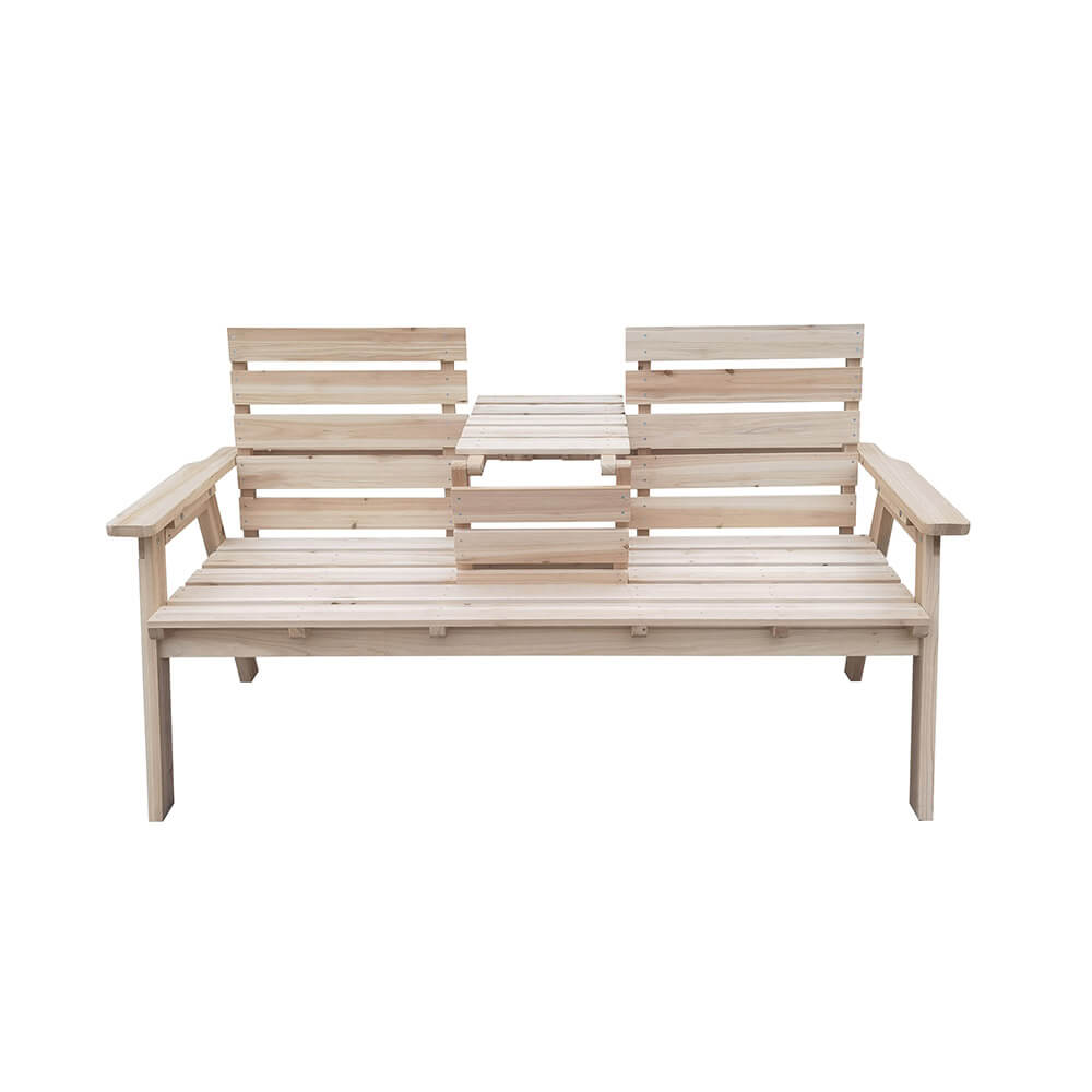 Gartenbank REYA – 2-Sitzer aus Holz