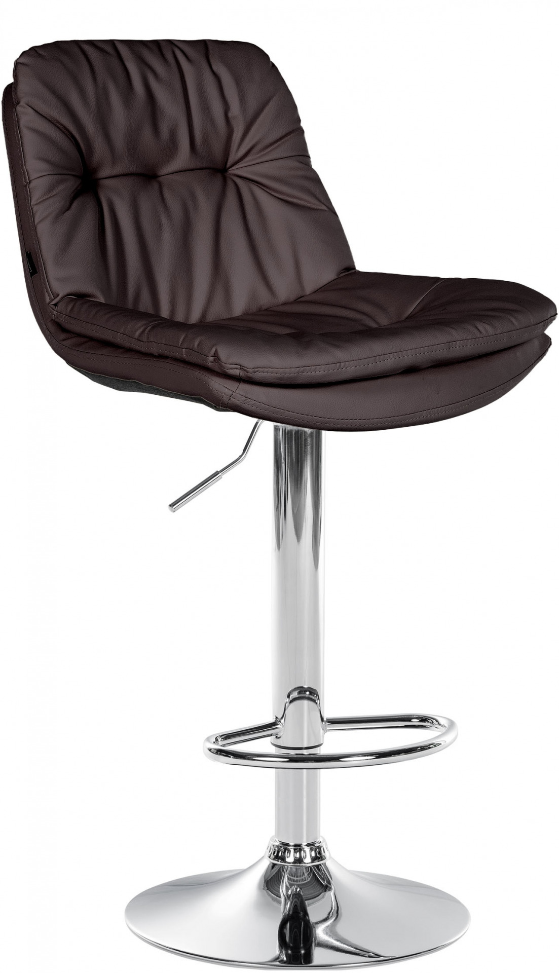 Barhocker Laurel Kunstleder chrom, braun