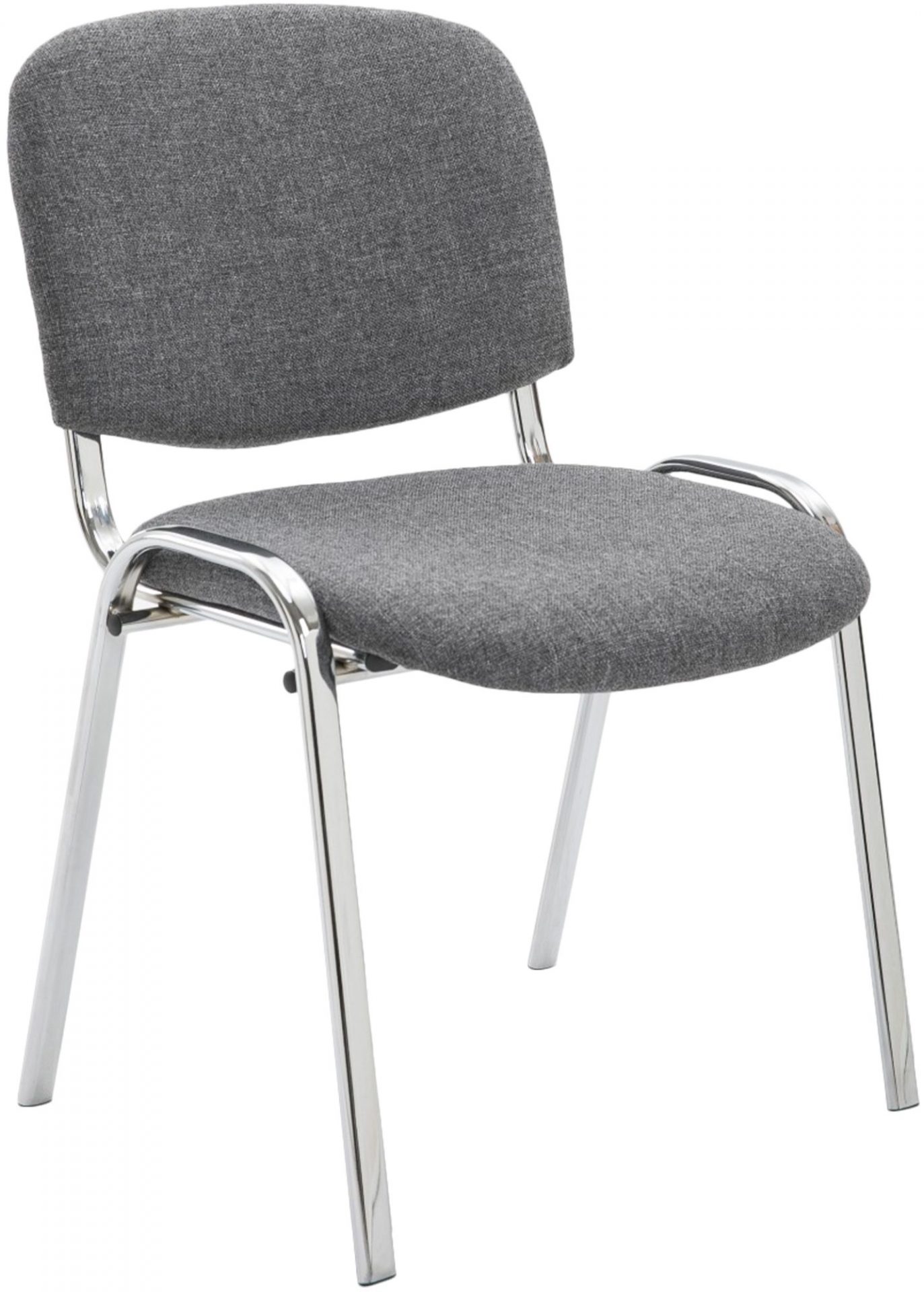 Besucherstuhl Ken C Stoff, grau