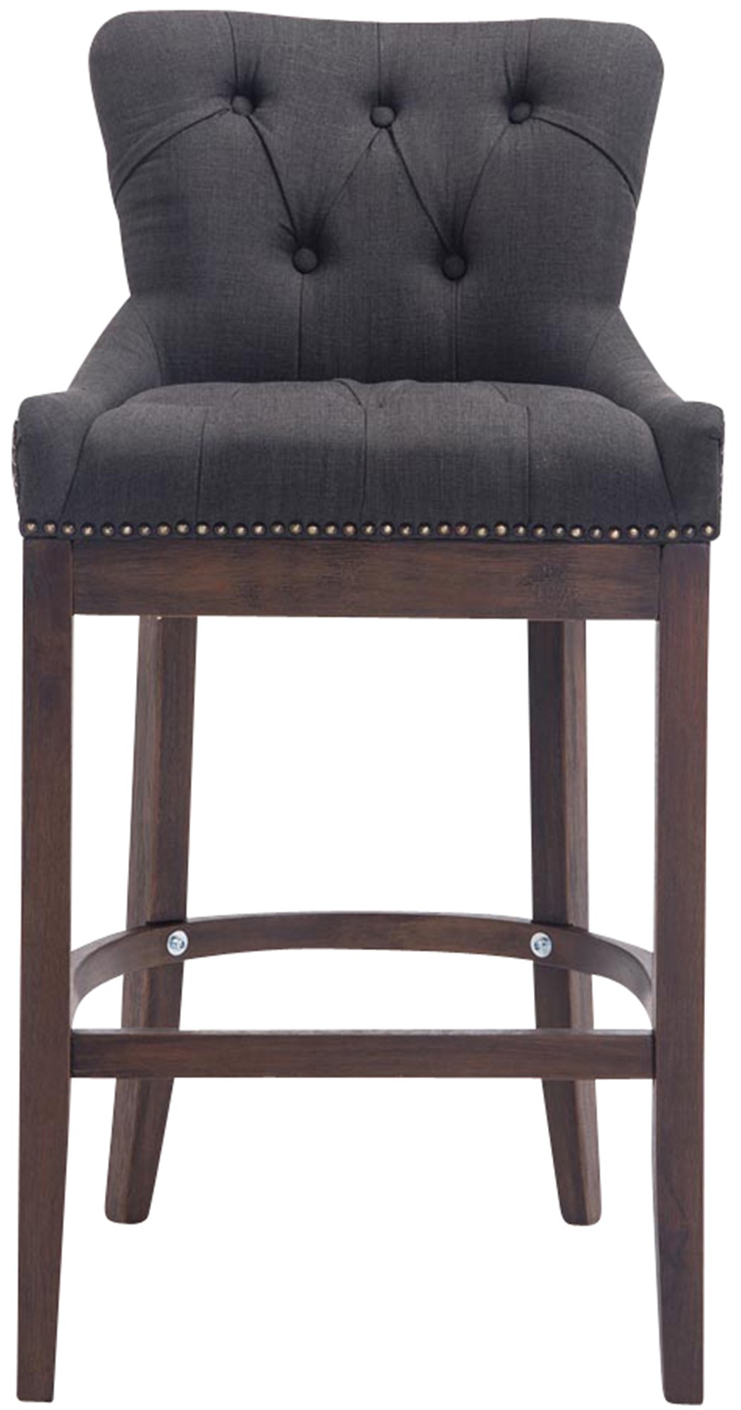 Barhocker Lakewood Stoff, Antik, dunkelgrau