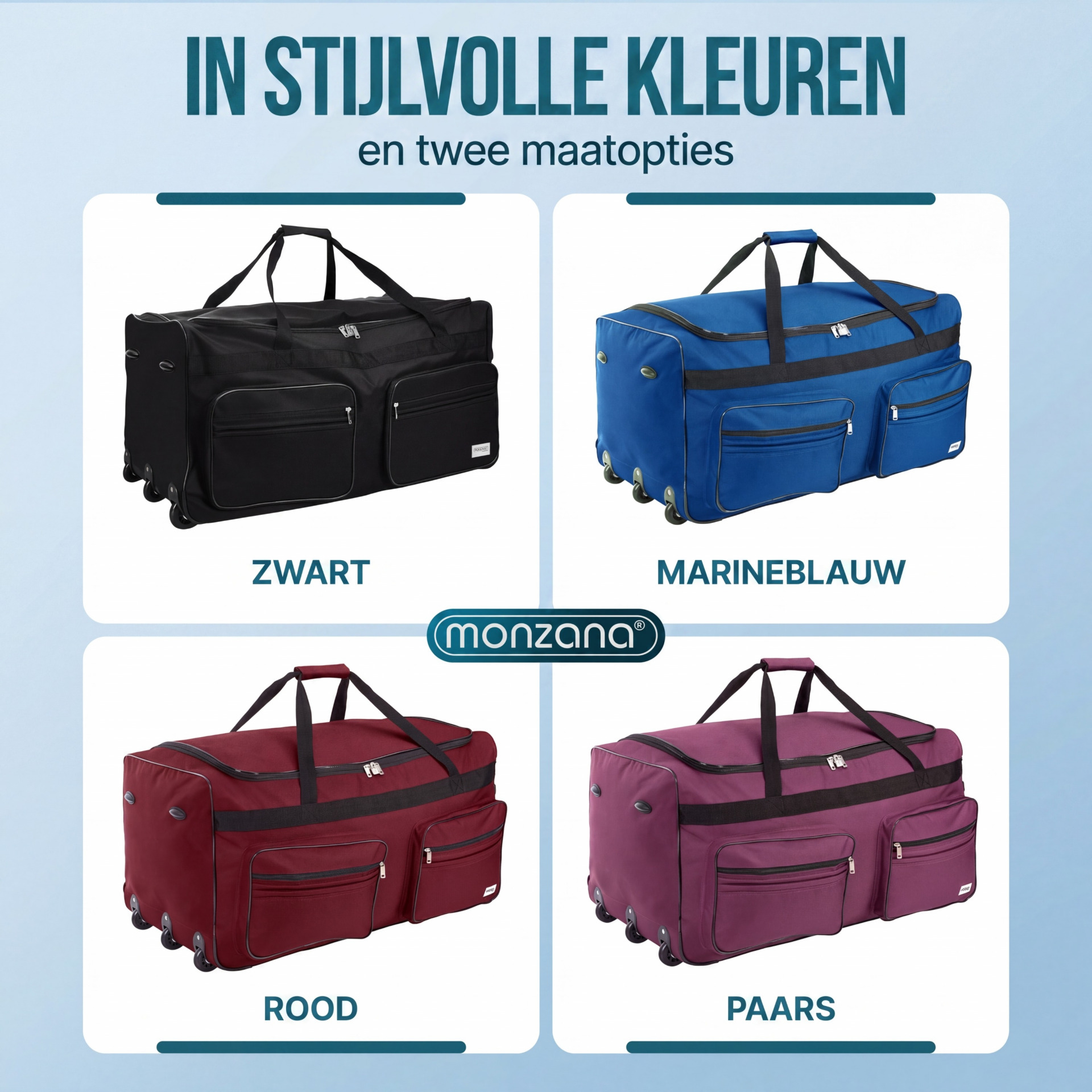 Rollenreisetasche XXL Blau 160L